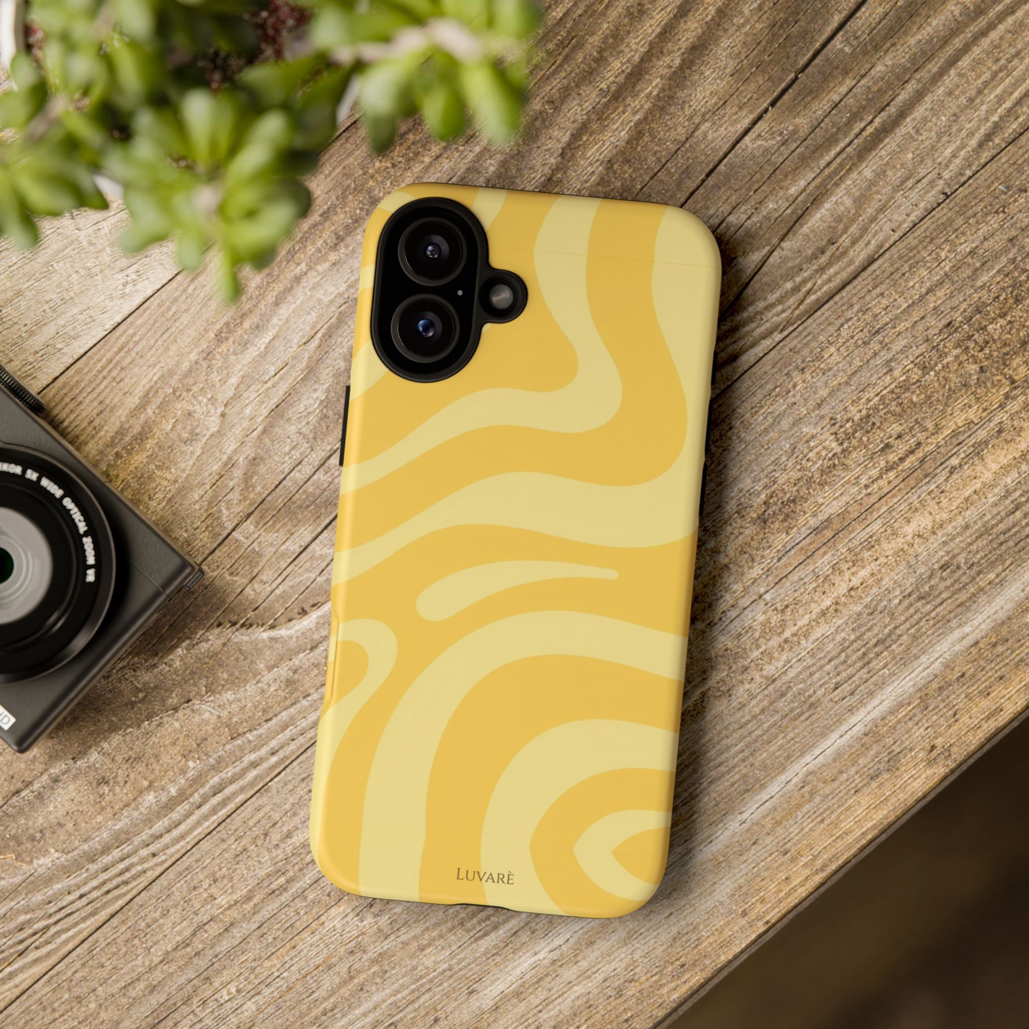 Yellow Retro Swirl Case