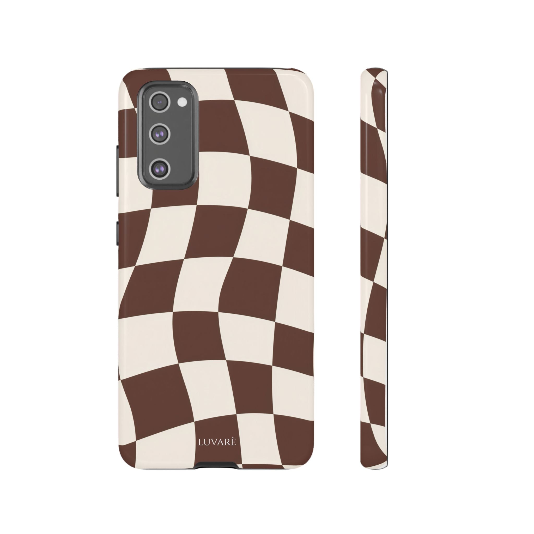 Brown Wavy Checkerboard Case