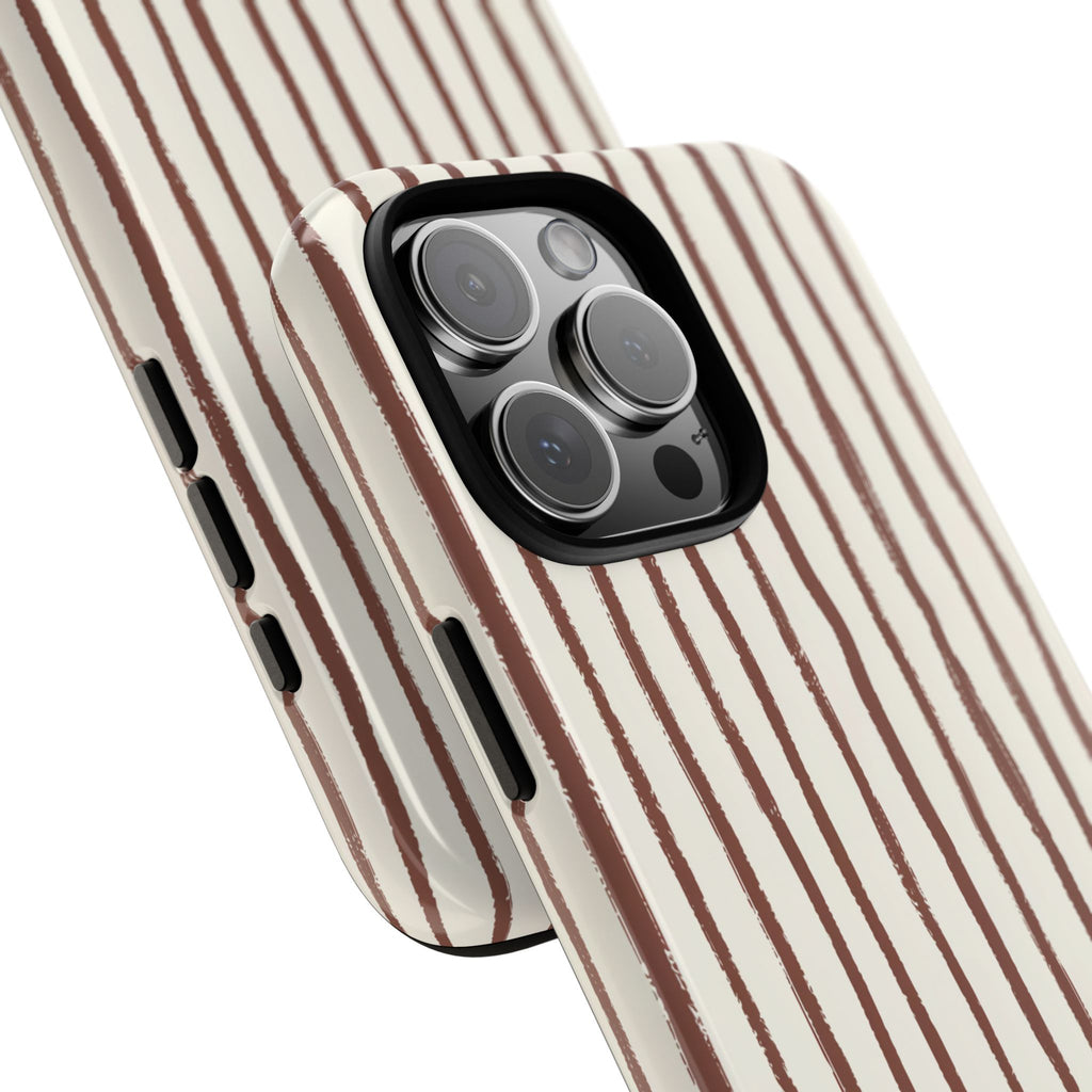 Brown Drawn Stripe Case