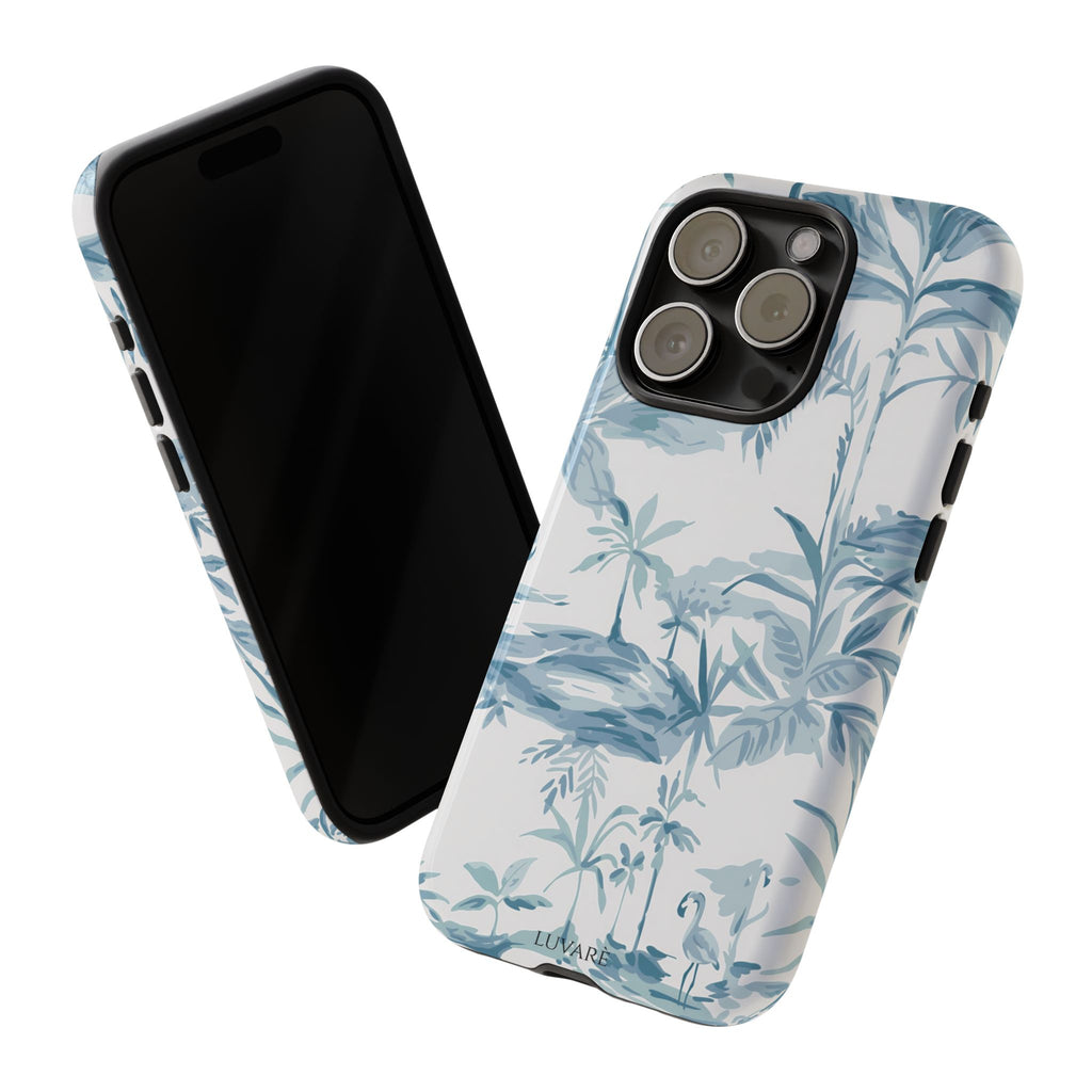 Tropical Palm Toile Case