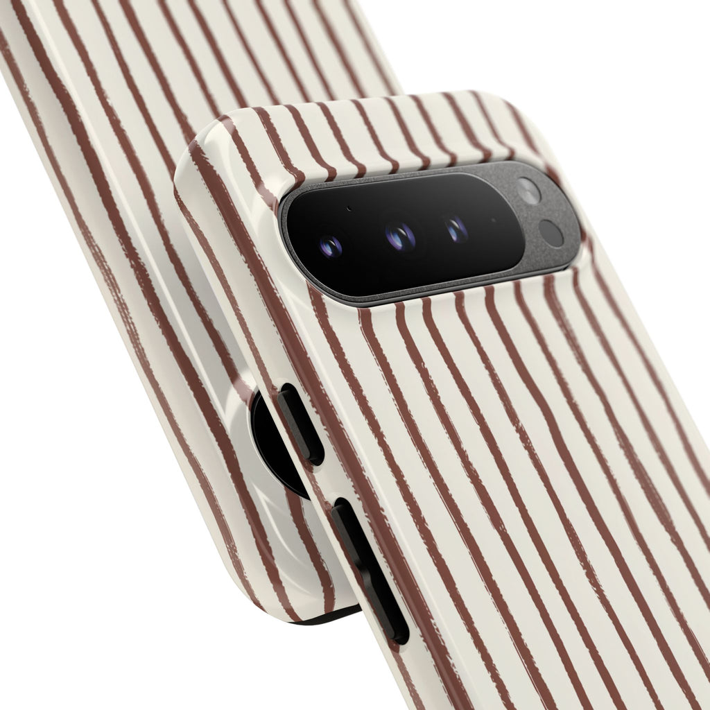 Brown Drawn Stripe Case