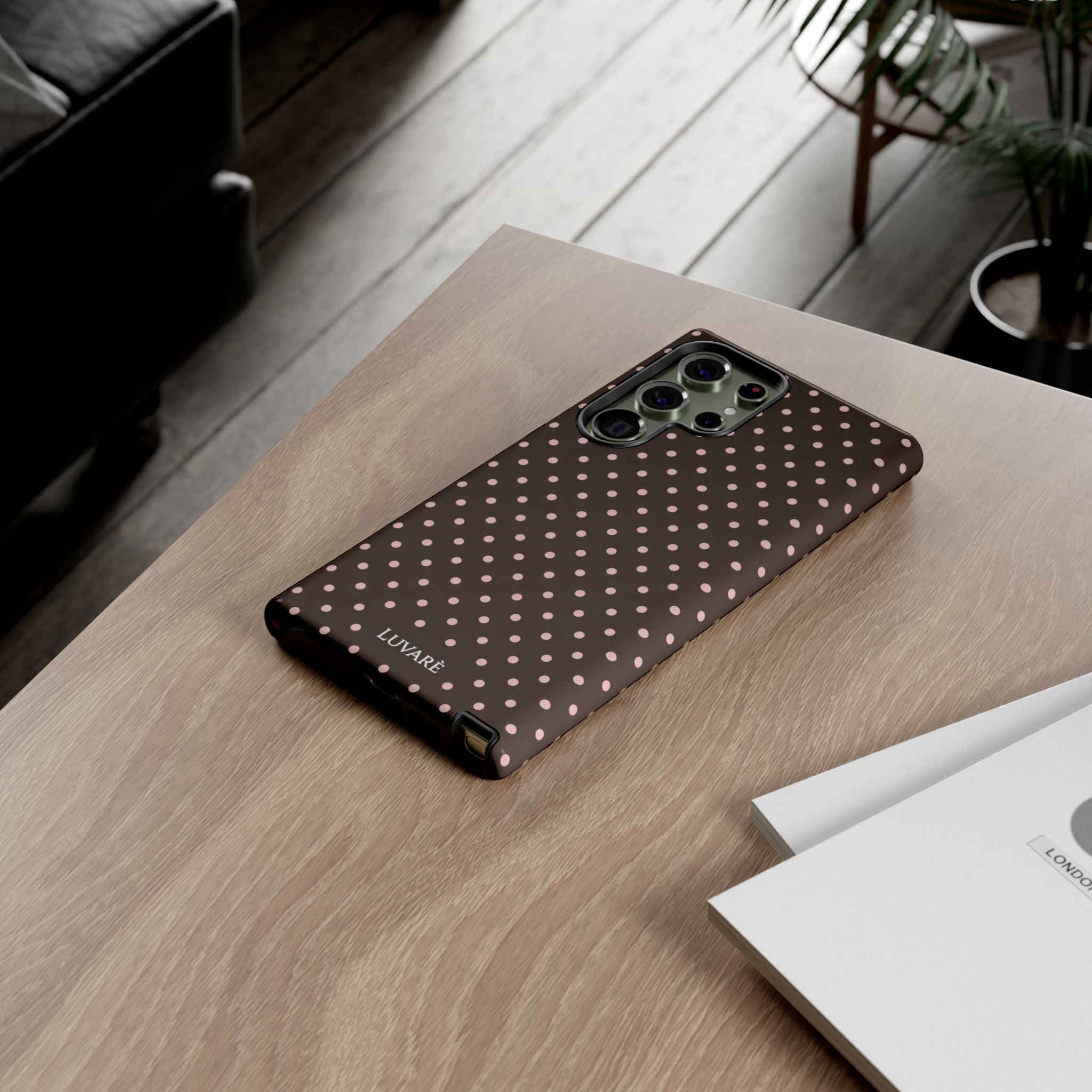 Brown Polka Dot Phone Case