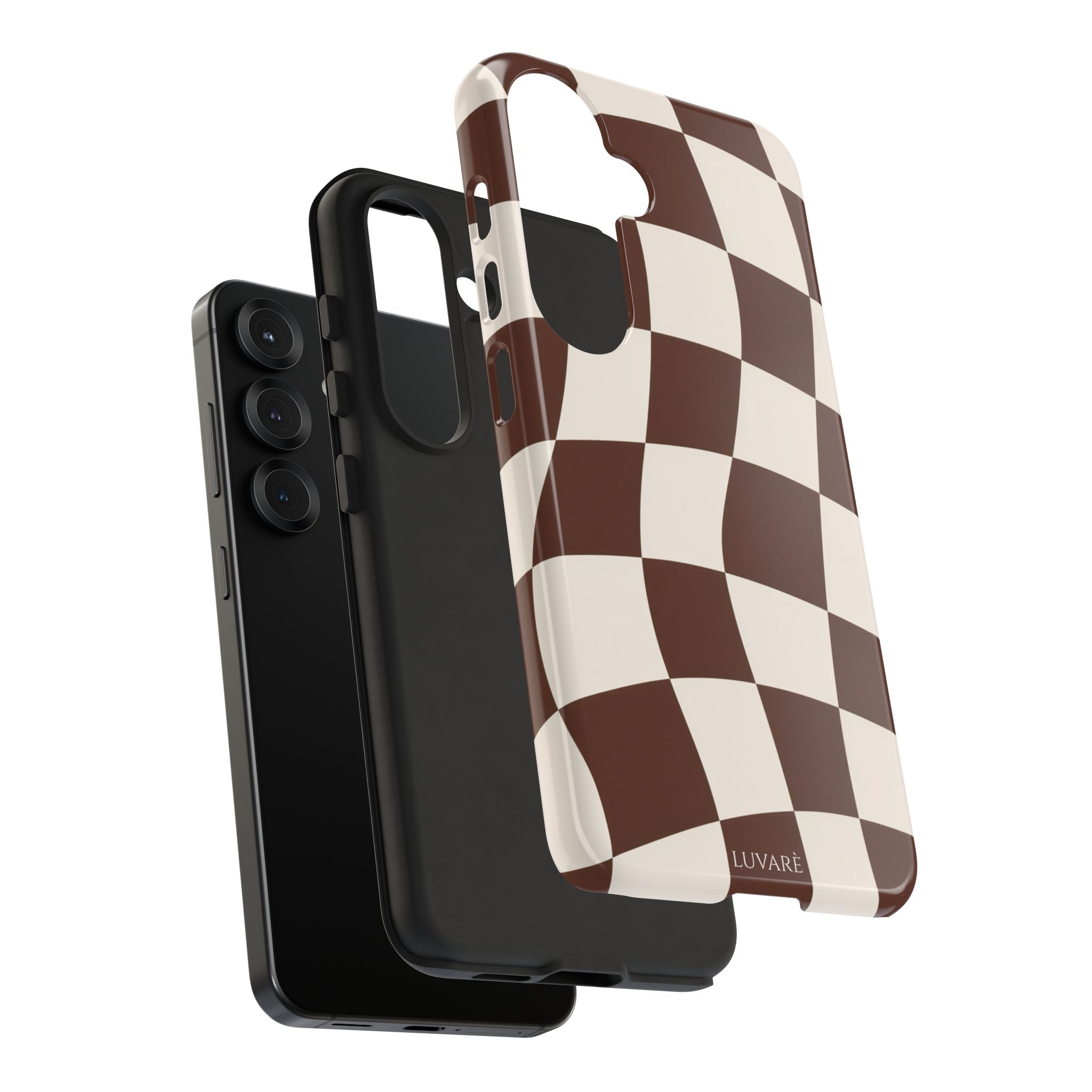 Brown Wavy Checkerboard Case