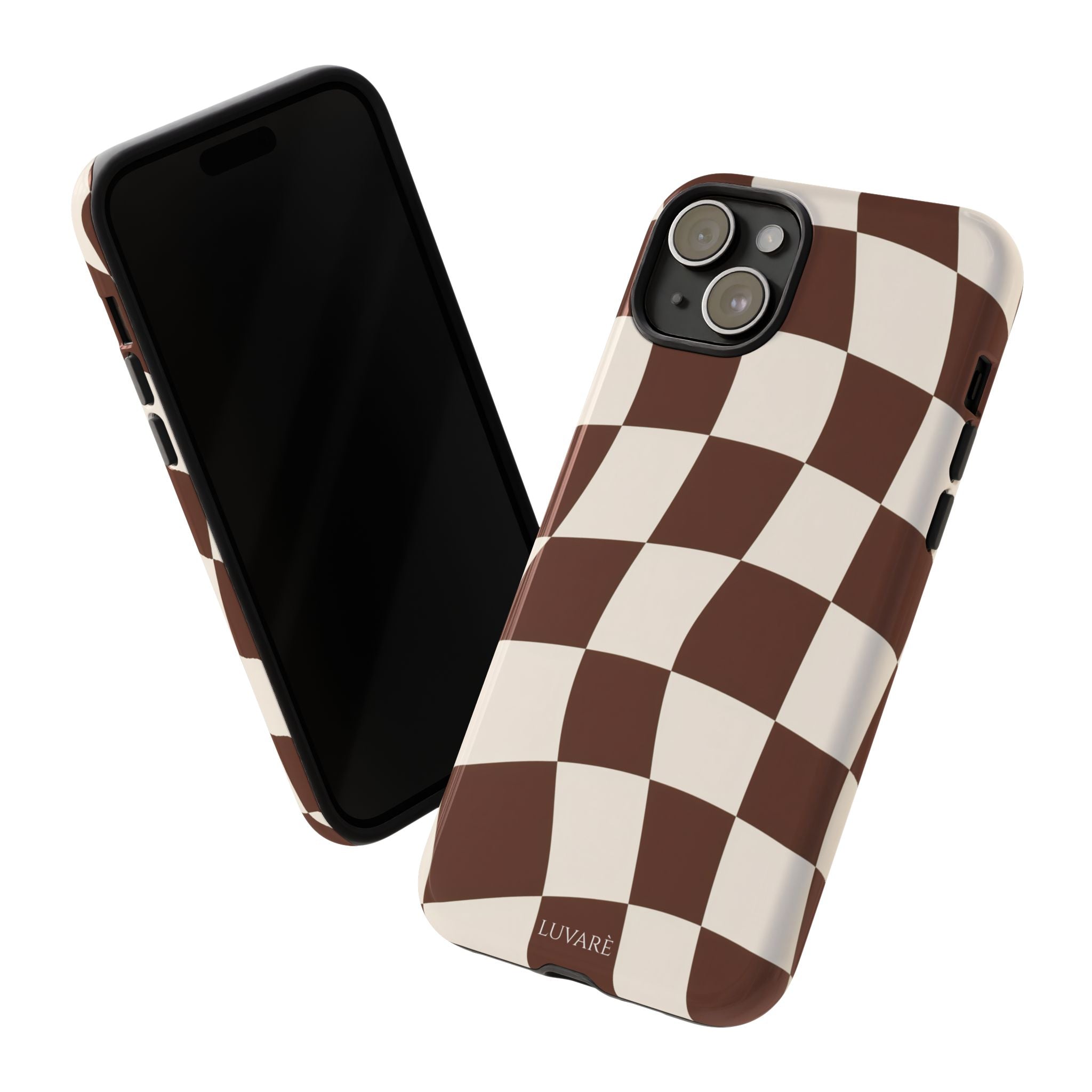 Brown Wavy Checkerboard Case