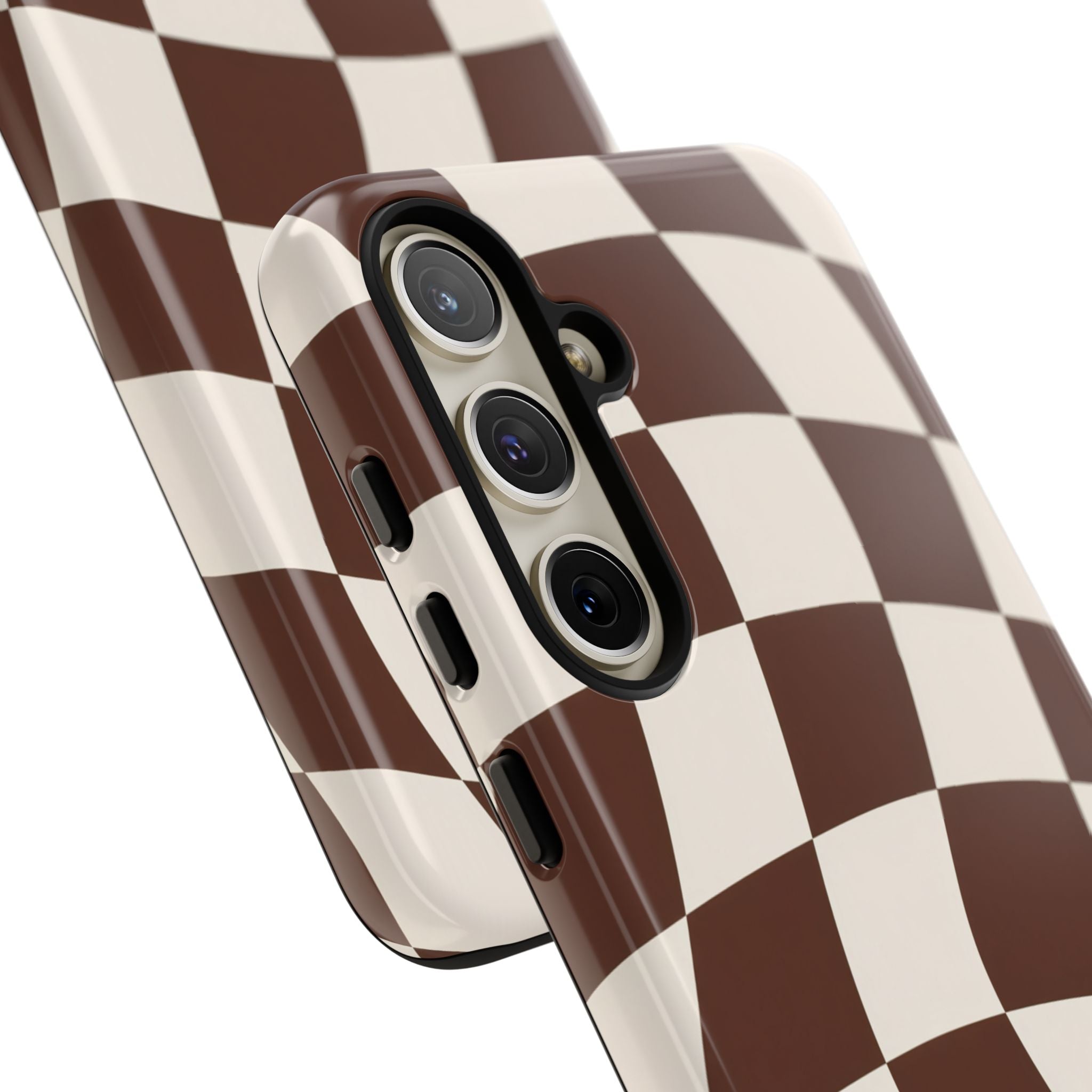 Brown Wavy Checkerboard Case