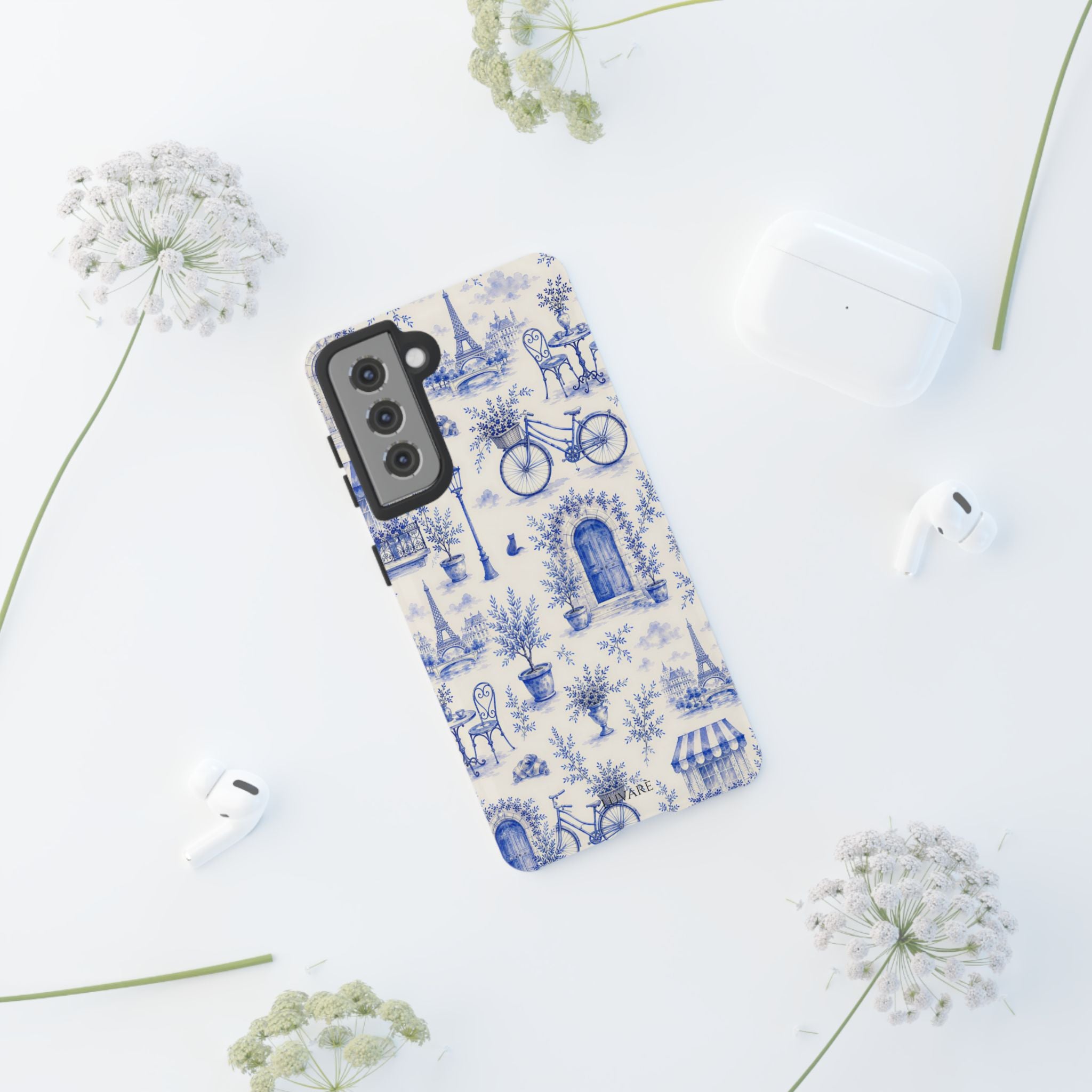 Paris Blue Toile Case