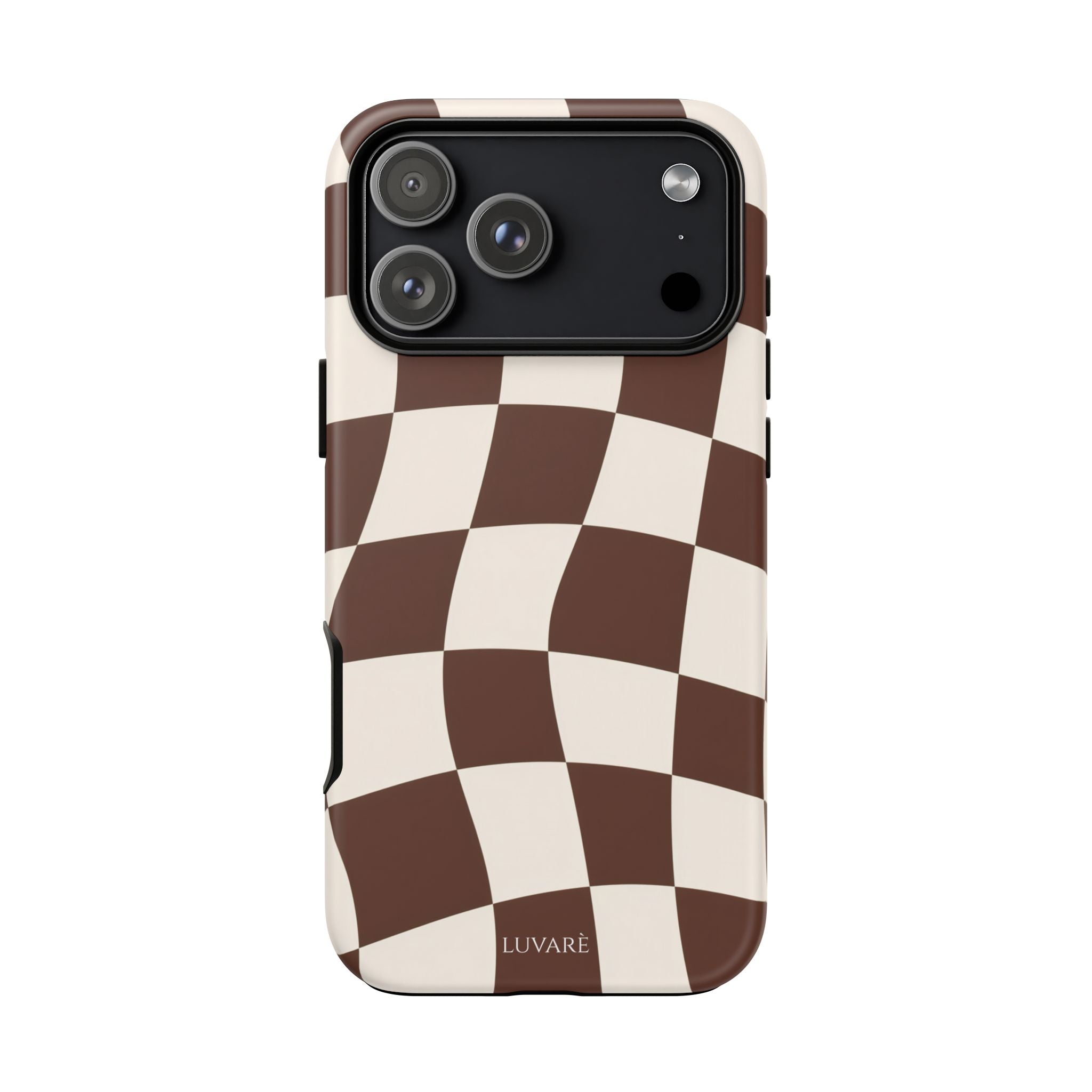 Brown Wavy Checkerboard Case