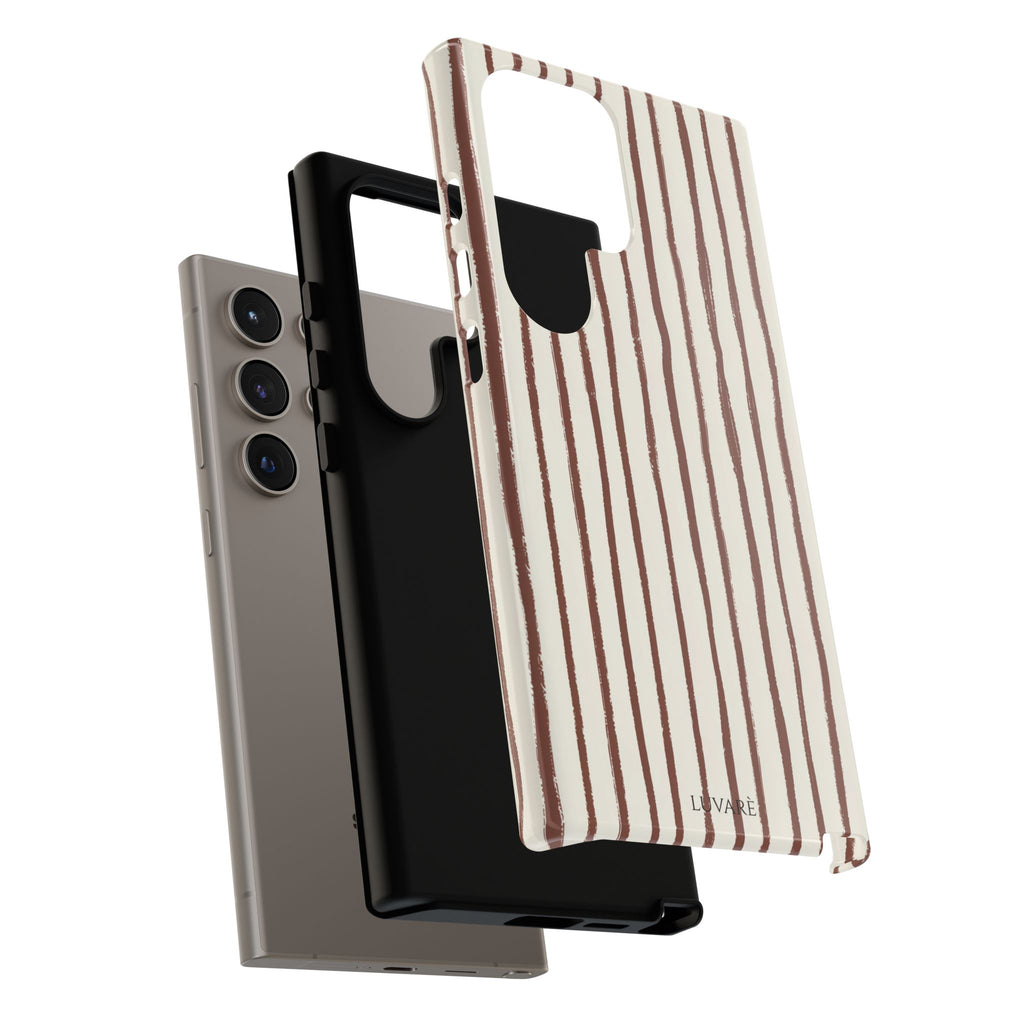 Brown Drawn Stripe Case