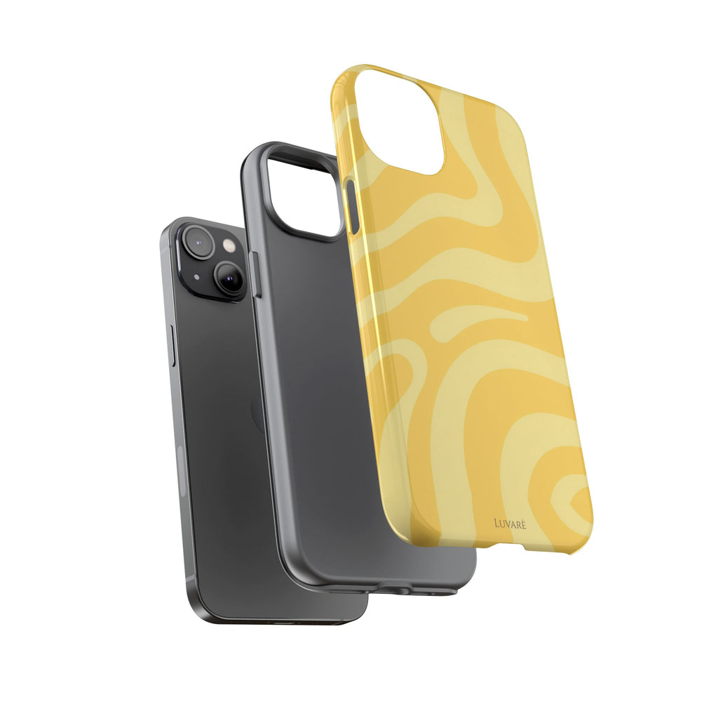 Yellow Retro Swirl Case
