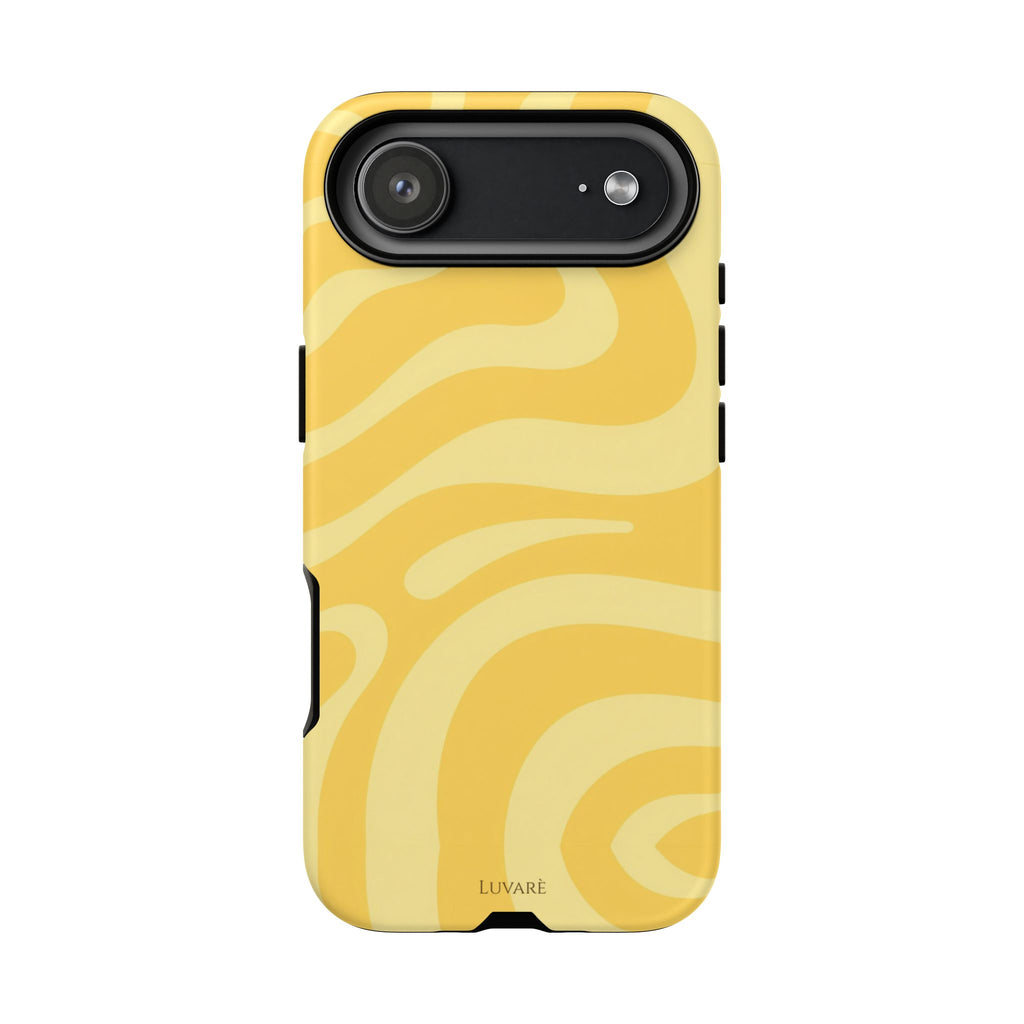 Yellow Retro Swirl Case