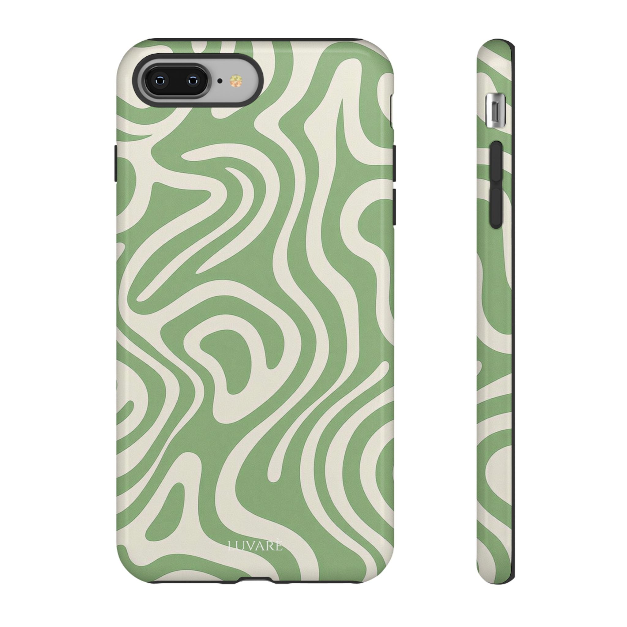 Abstract Green Swirl Phone Case