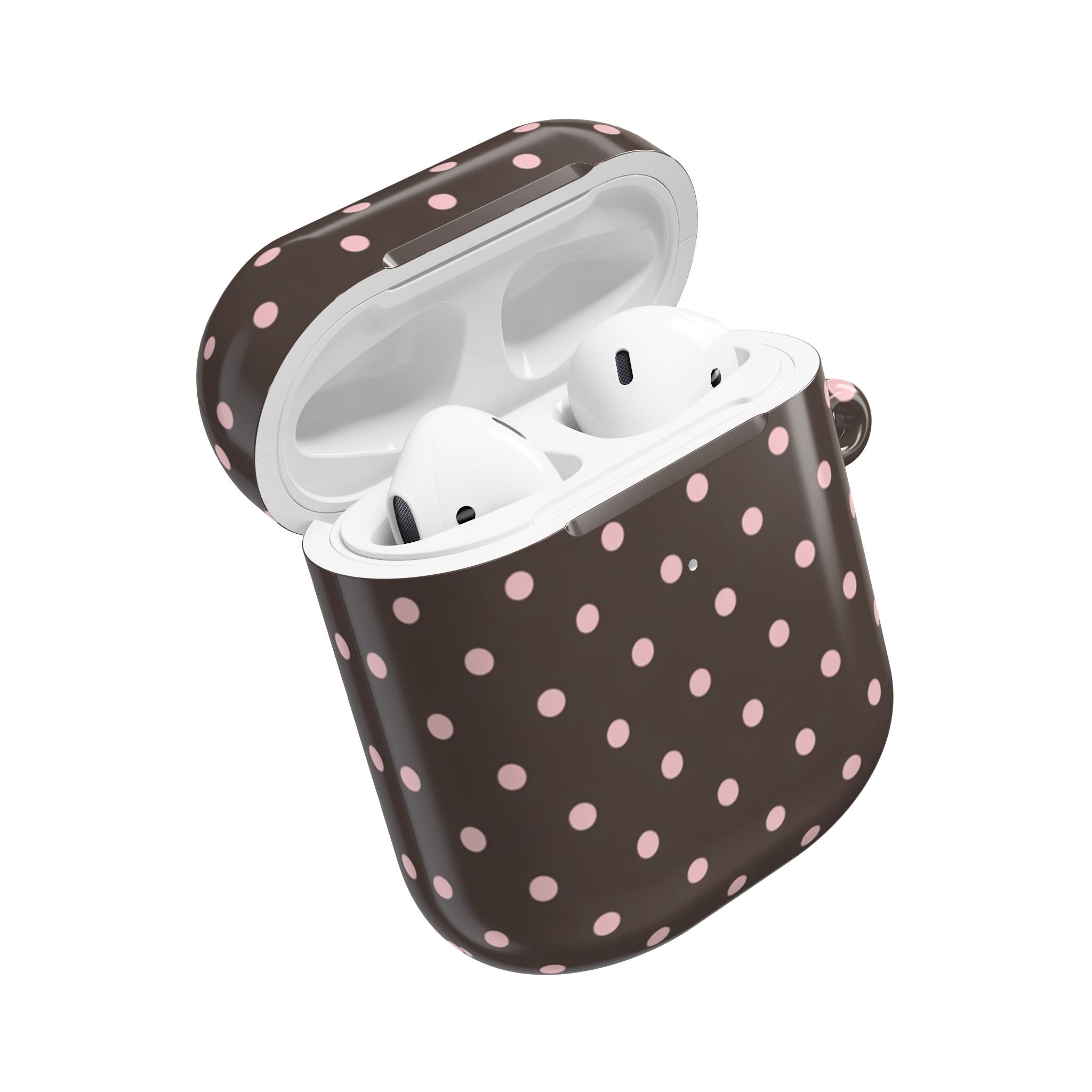 Brown Polka Dot AirPod Case