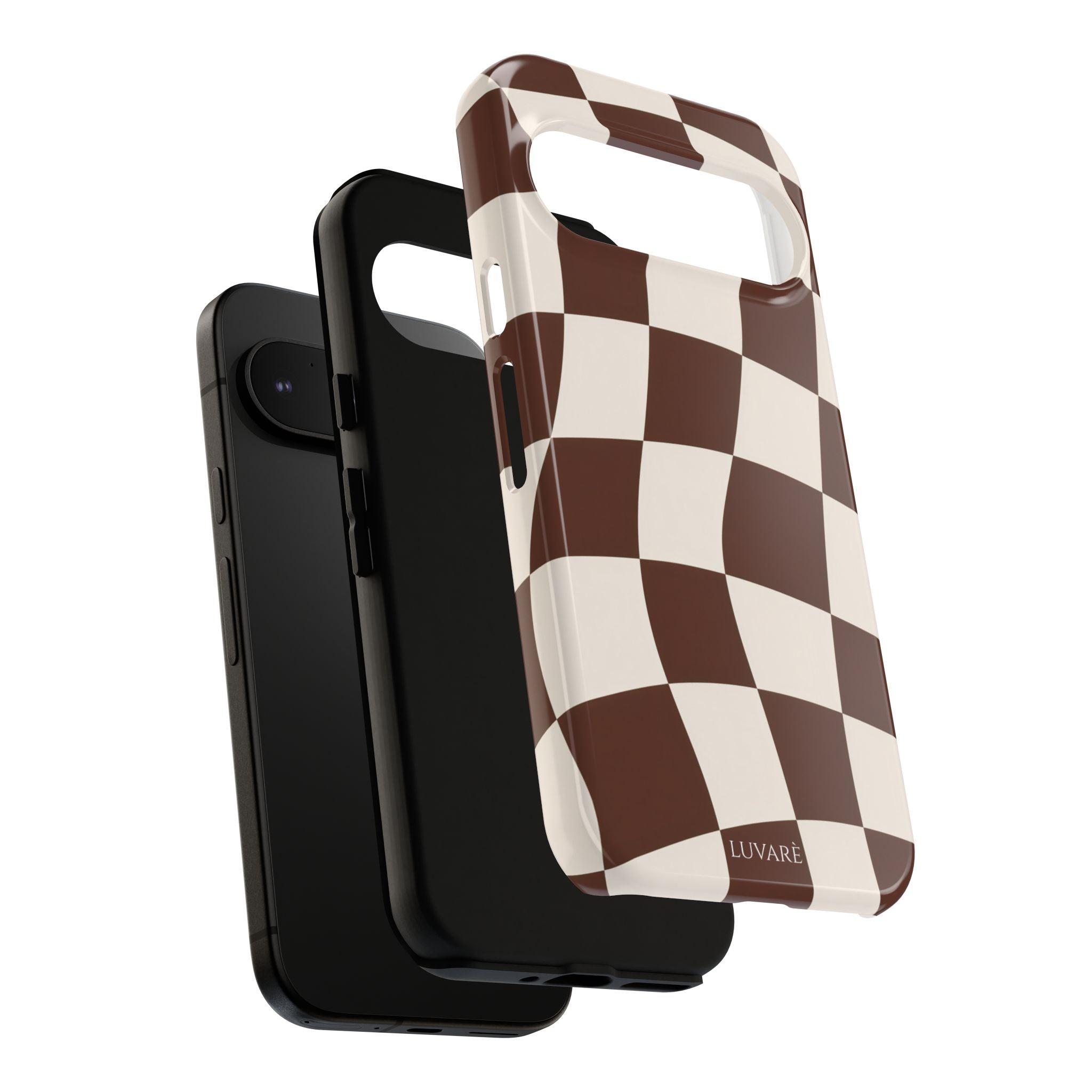 Brown Wavy Checkerboard Case