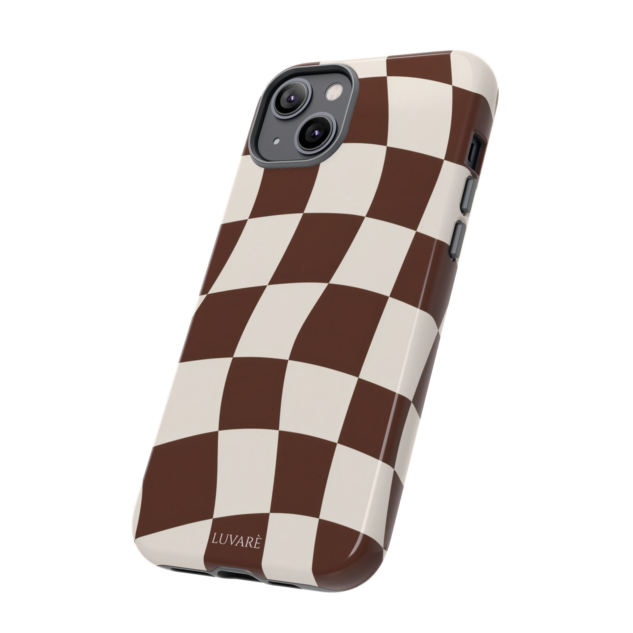 Brown Wavy Checkerboard Case