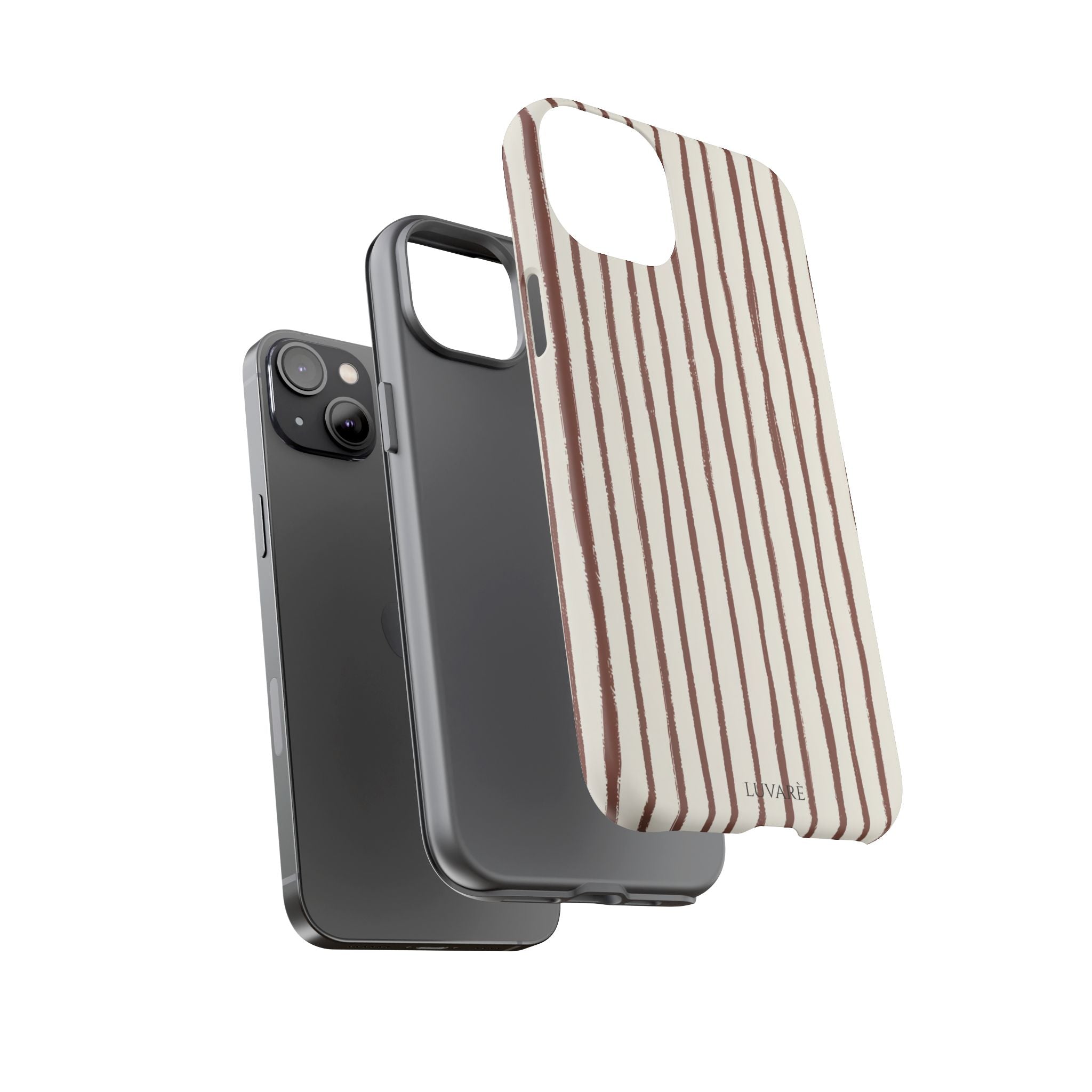 Brown Drawn Stripe Case