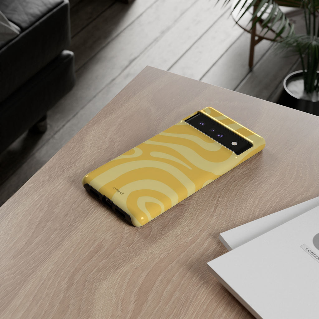 Yellow Retro Swirl Case