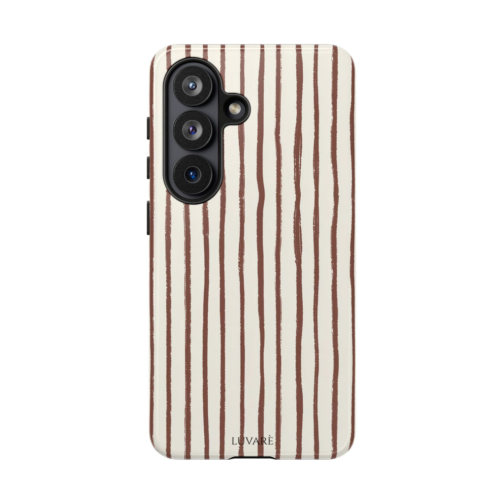 Brown Drawn Stripe Case