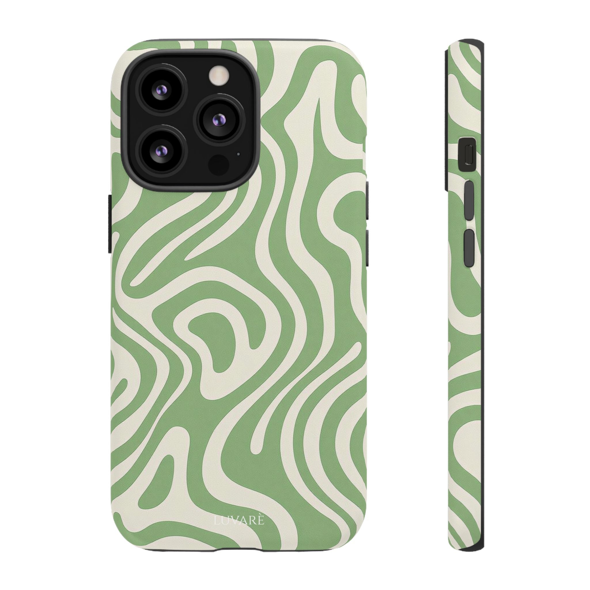 Abstract Green Swirl Phone Case