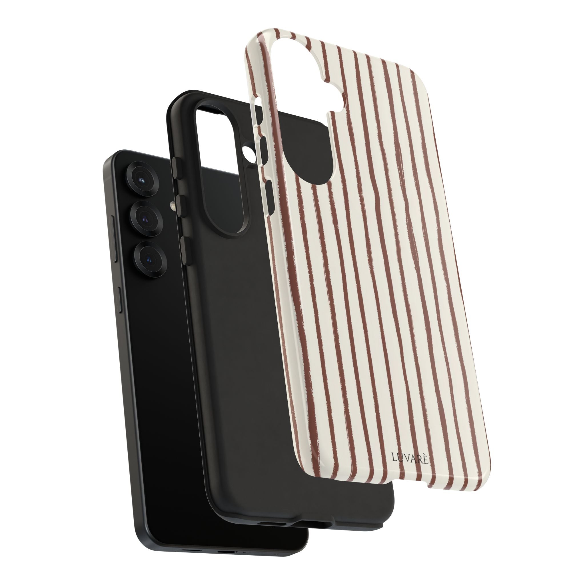 Brown Drawn Stripe Case