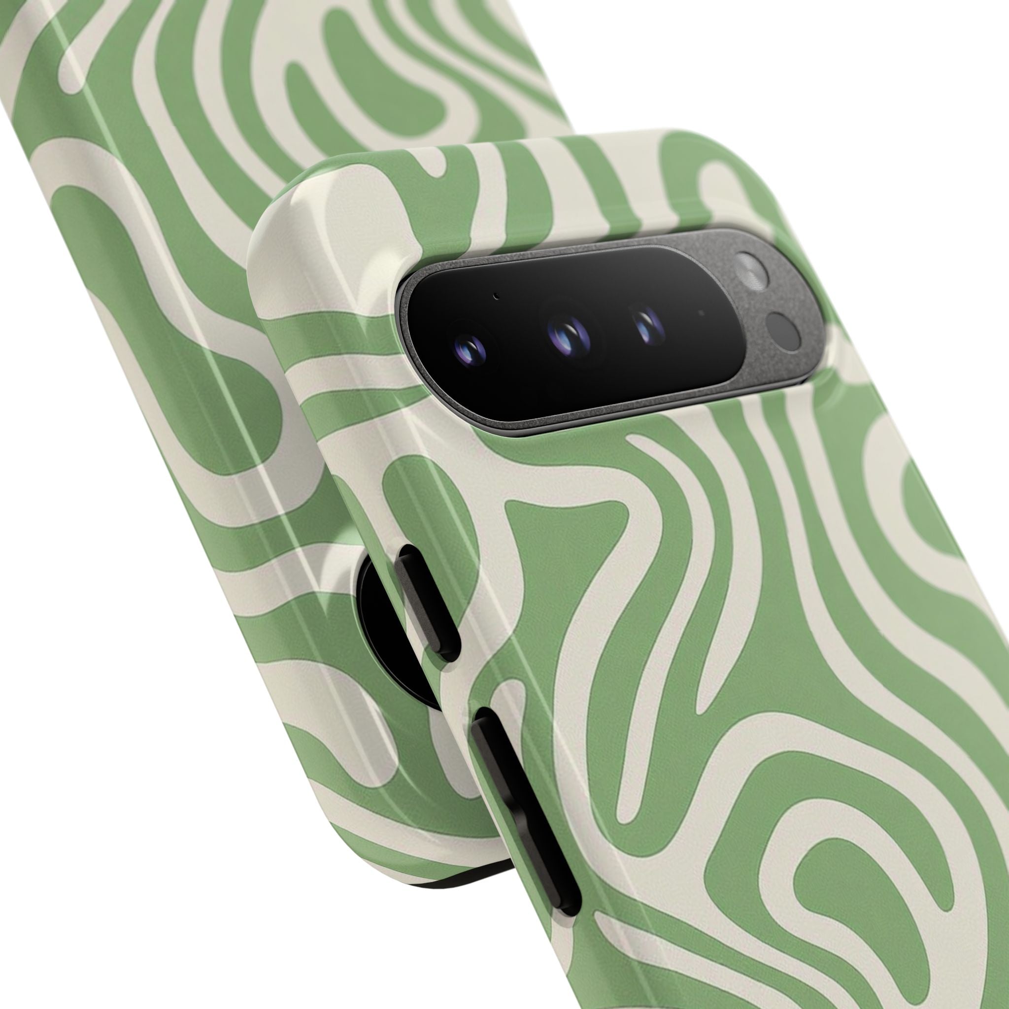 Abstract Green Swirl Phone Case