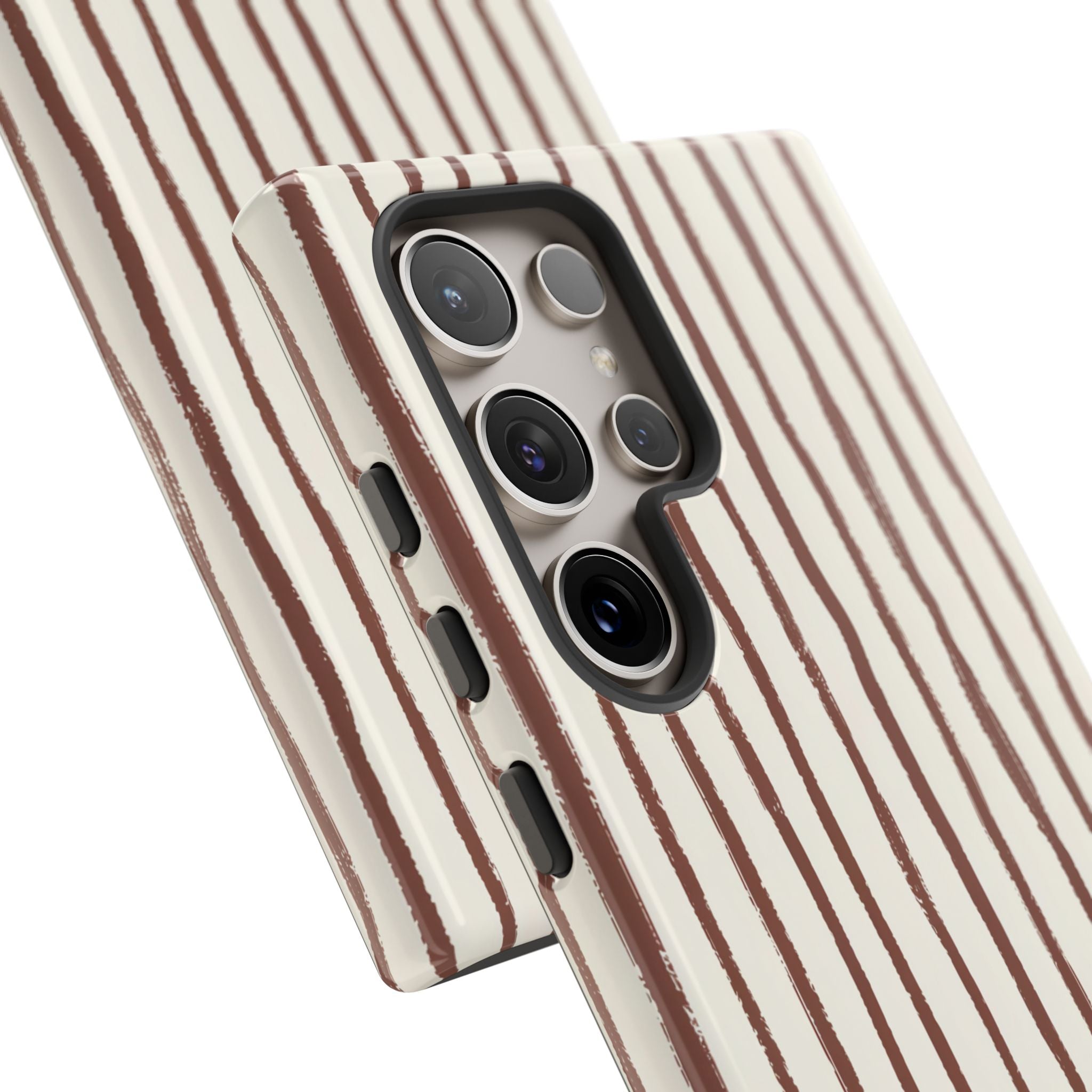 Brown Drawn Stripe Case