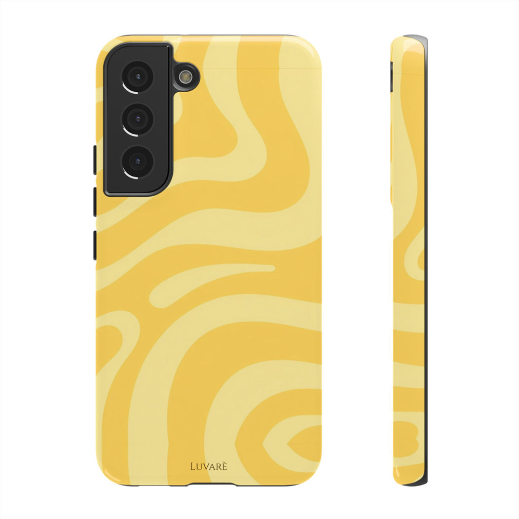 Yellow Retro Swirl Case