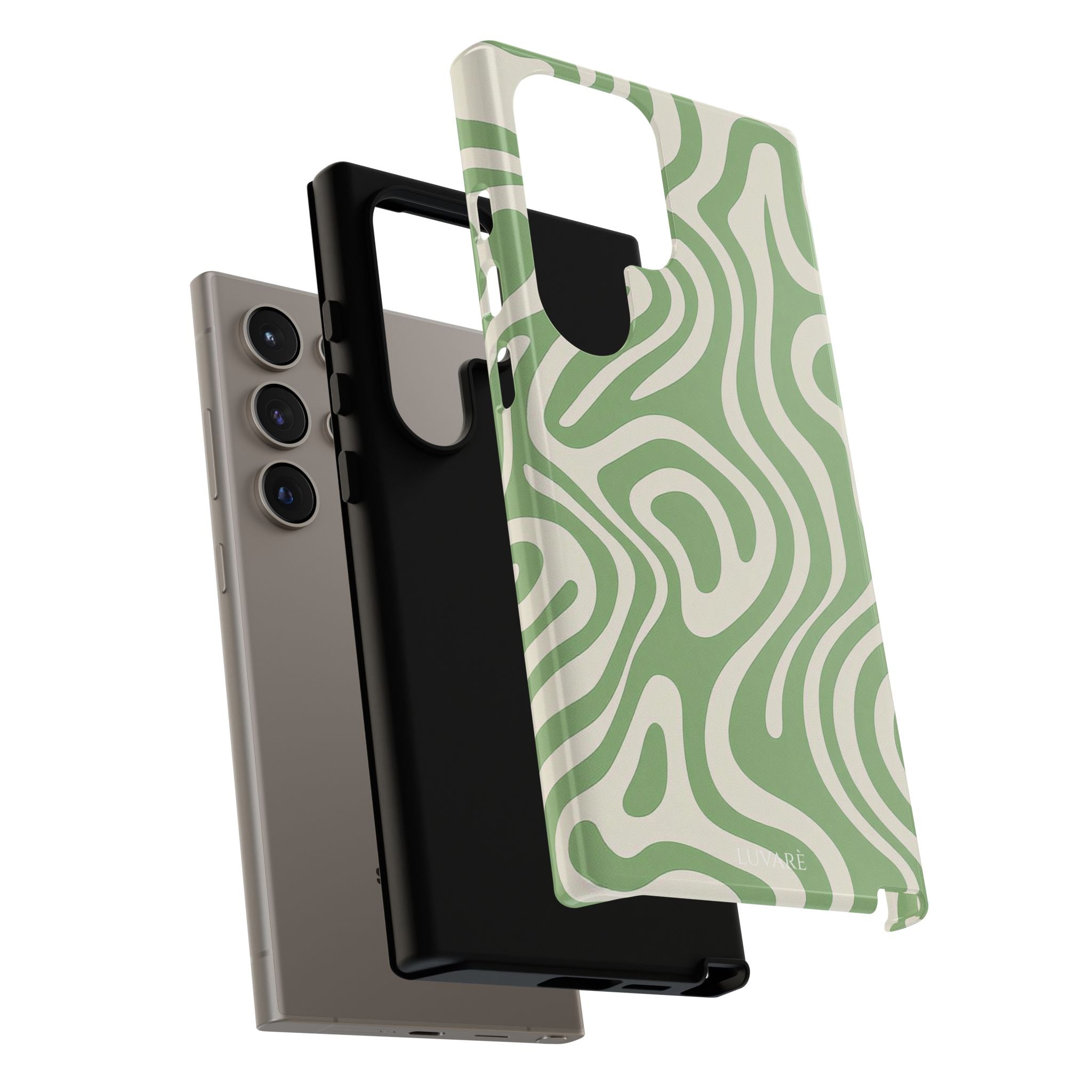 Abstract Green Swirl Phone Case