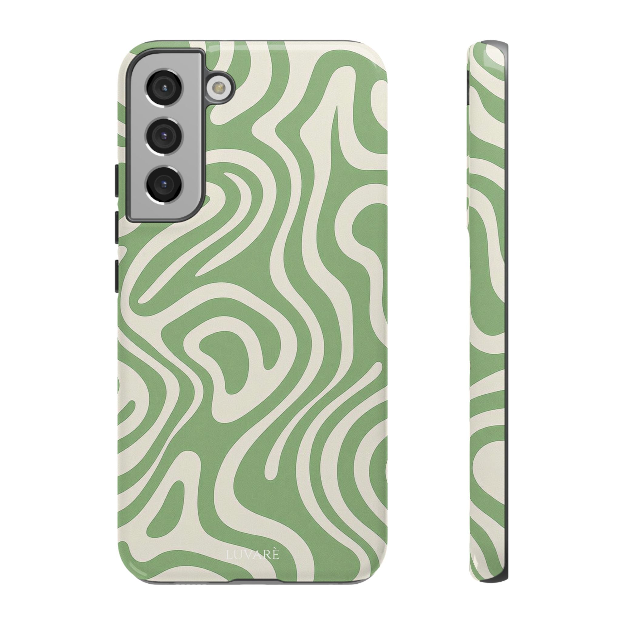 Abstract Green Swirl Phone Case