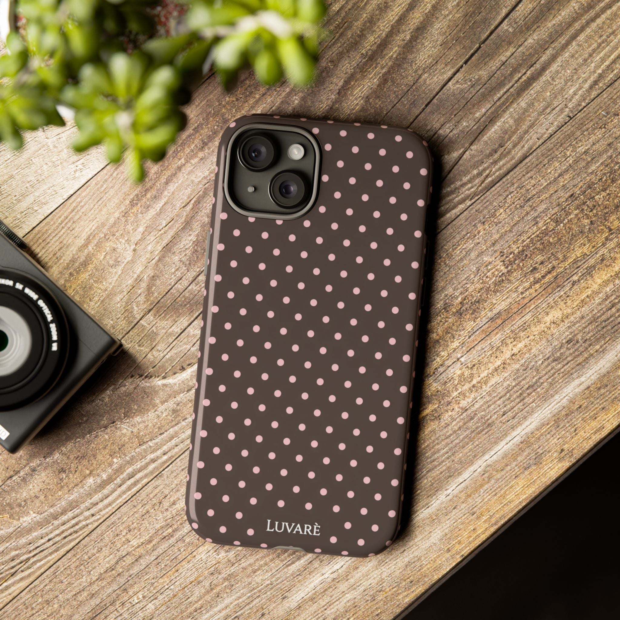 Brown Polka Dot Phone Case
