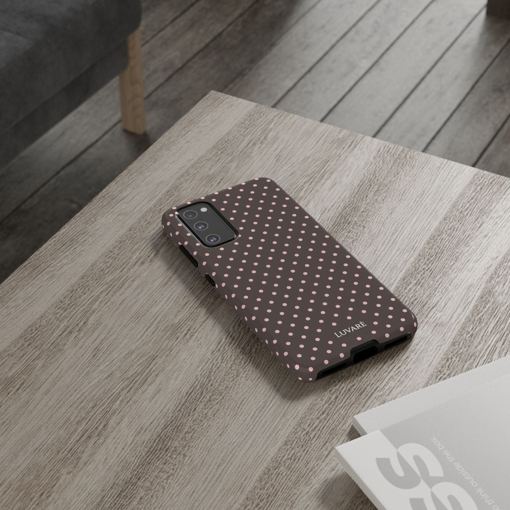 Brown Polka Dot Phone Case