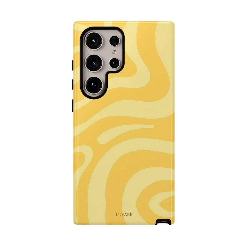 Yellow Retro Swirl Case