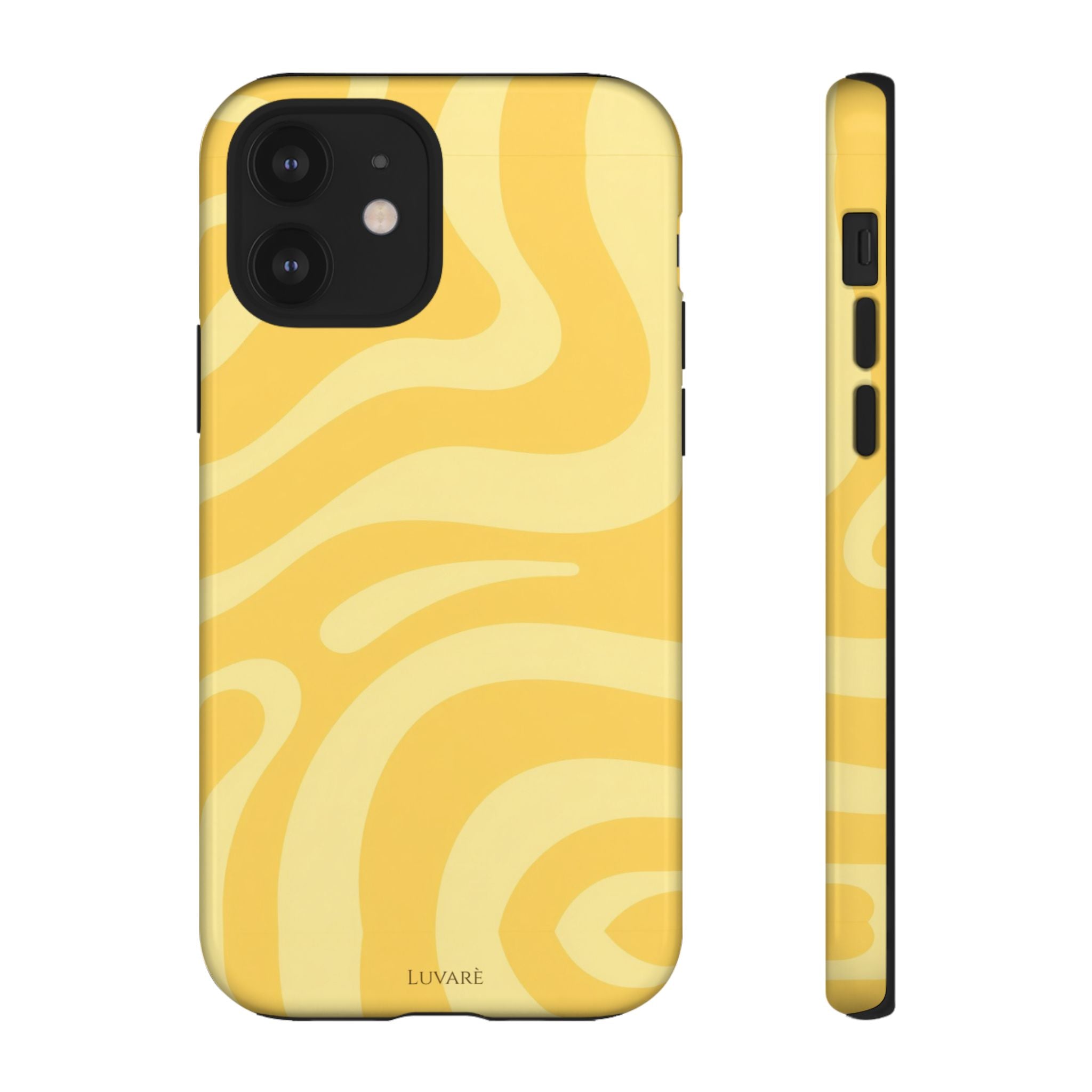 Yellow Retro Swirl Case
