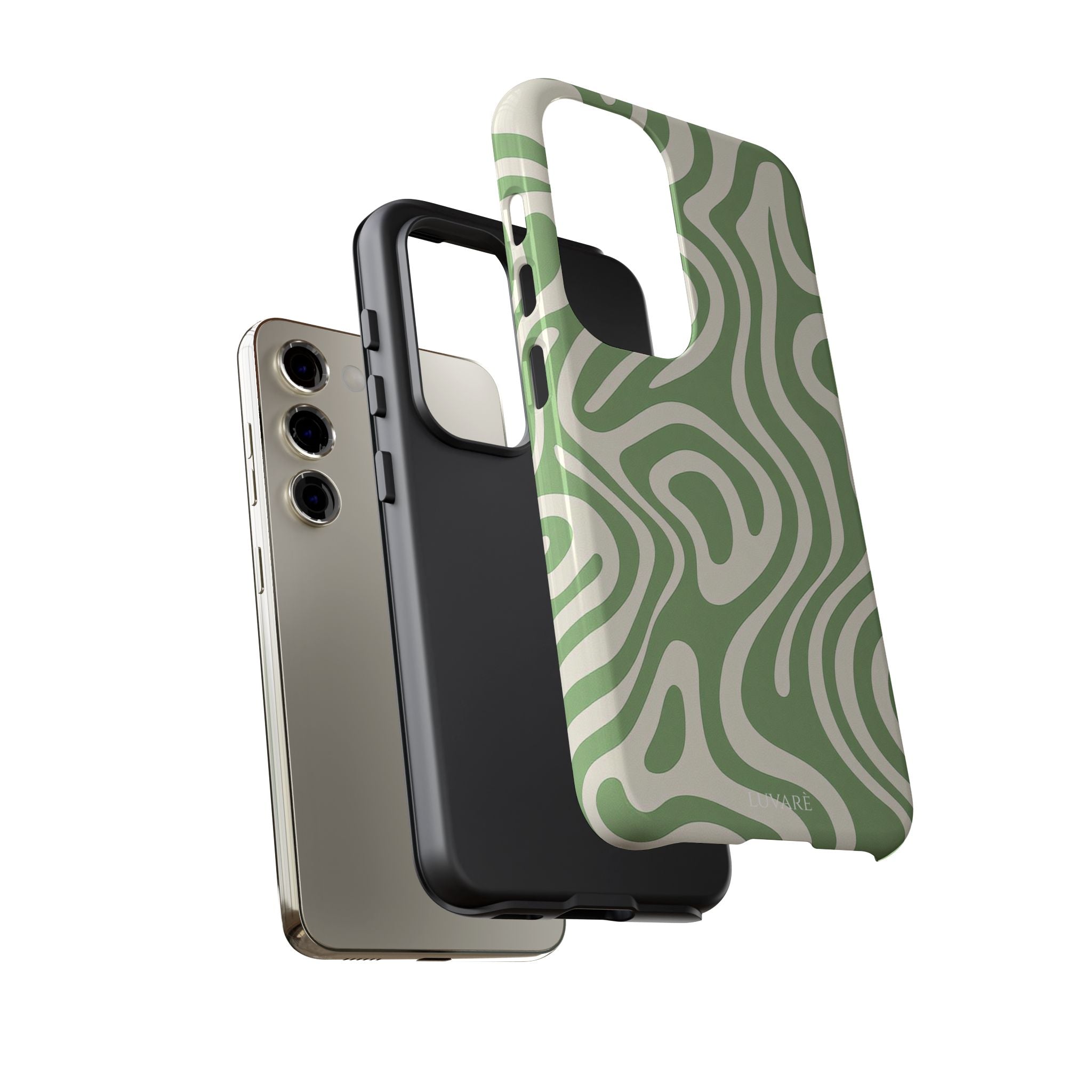 Abstract Green Swirl Phone Case