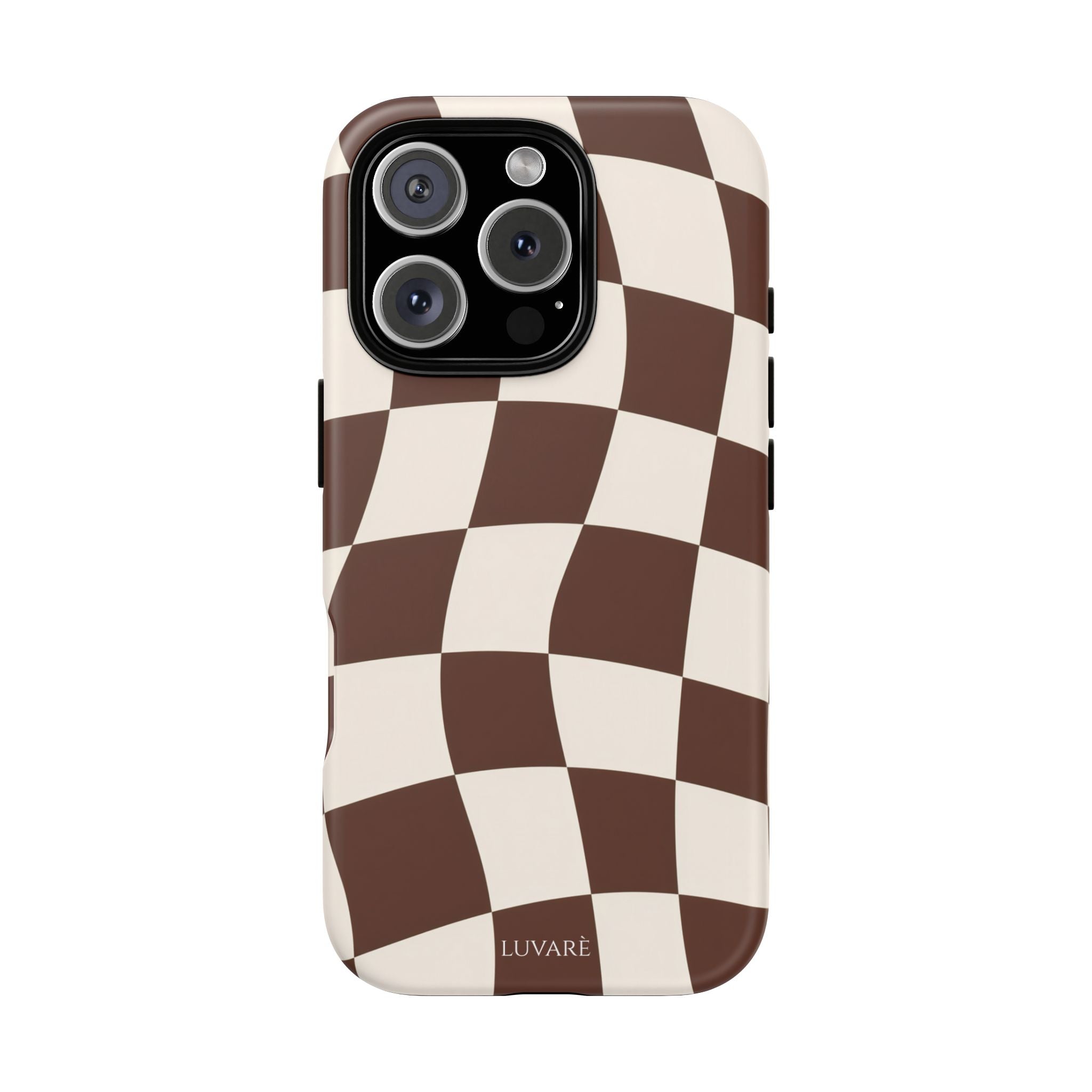 Brown Wavy Checkerboard Case