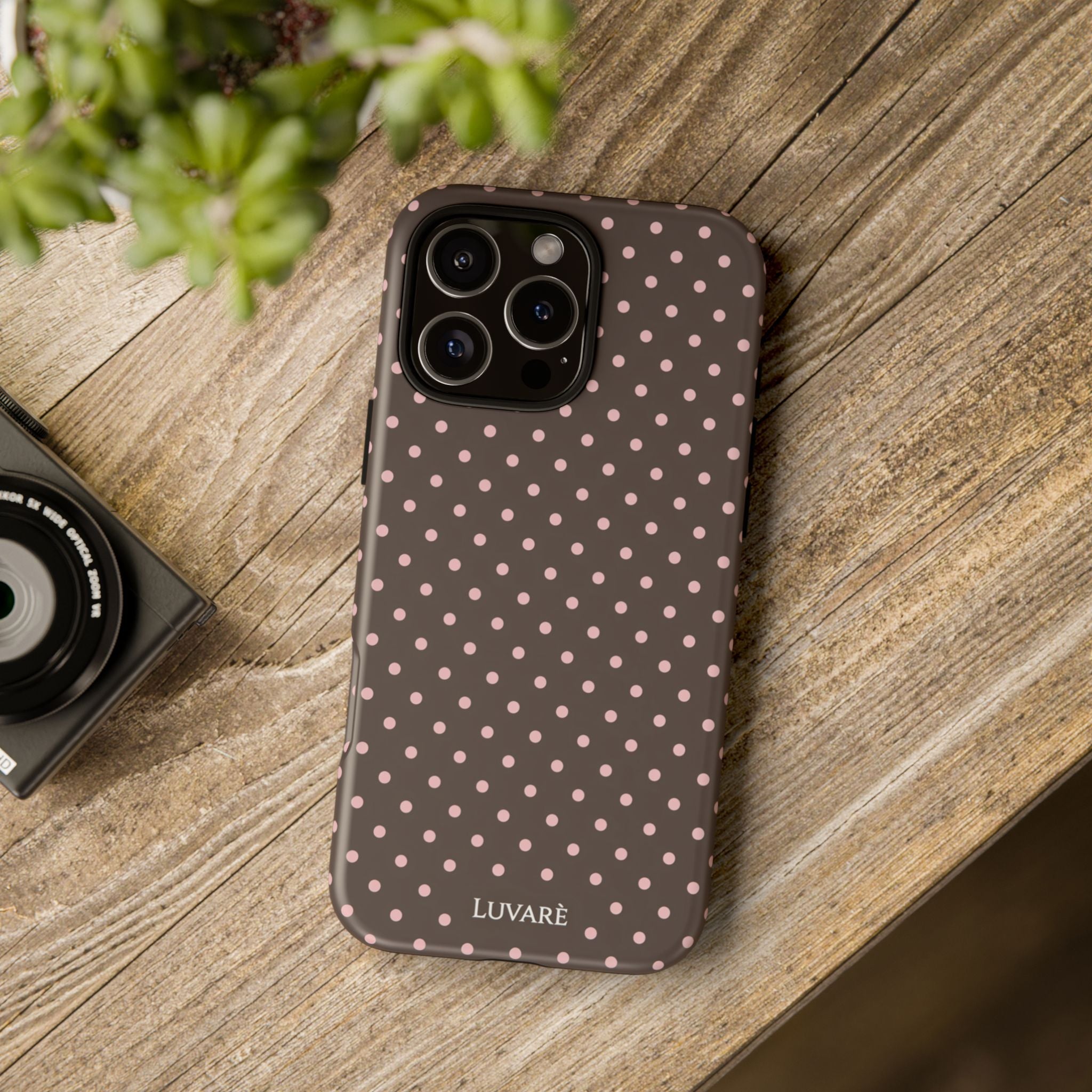 Brown Polka Dot Phone Case