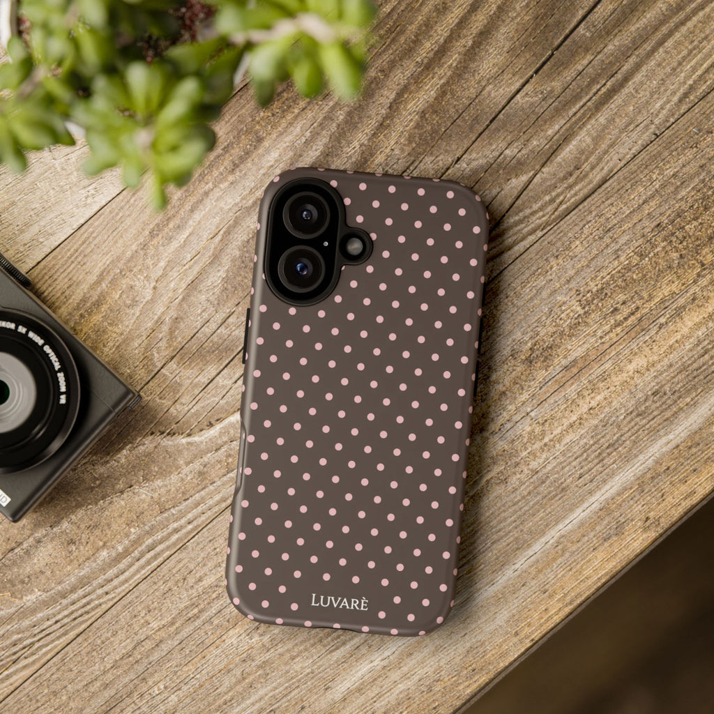 Brown Polka Dot Phone Case