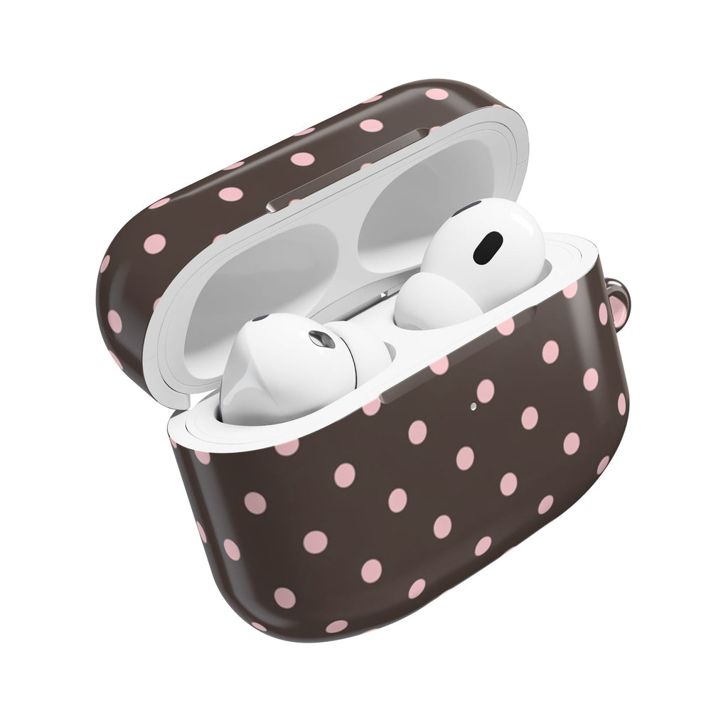 Brown Polka Dot AirPod Case