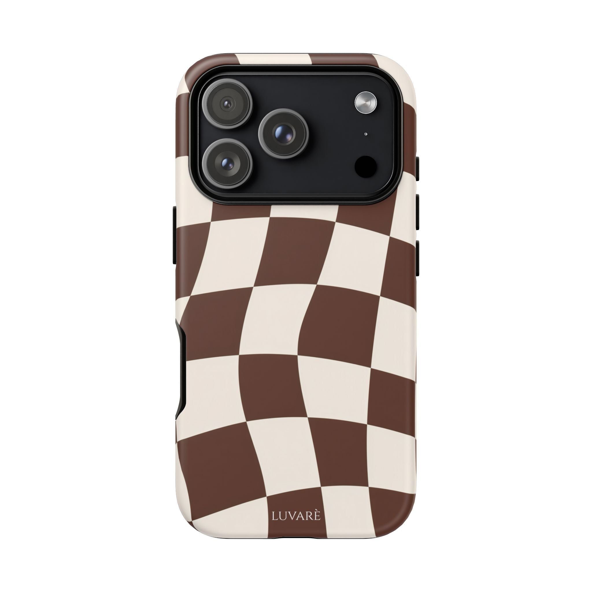 Brown Wavy Checkerboard Case