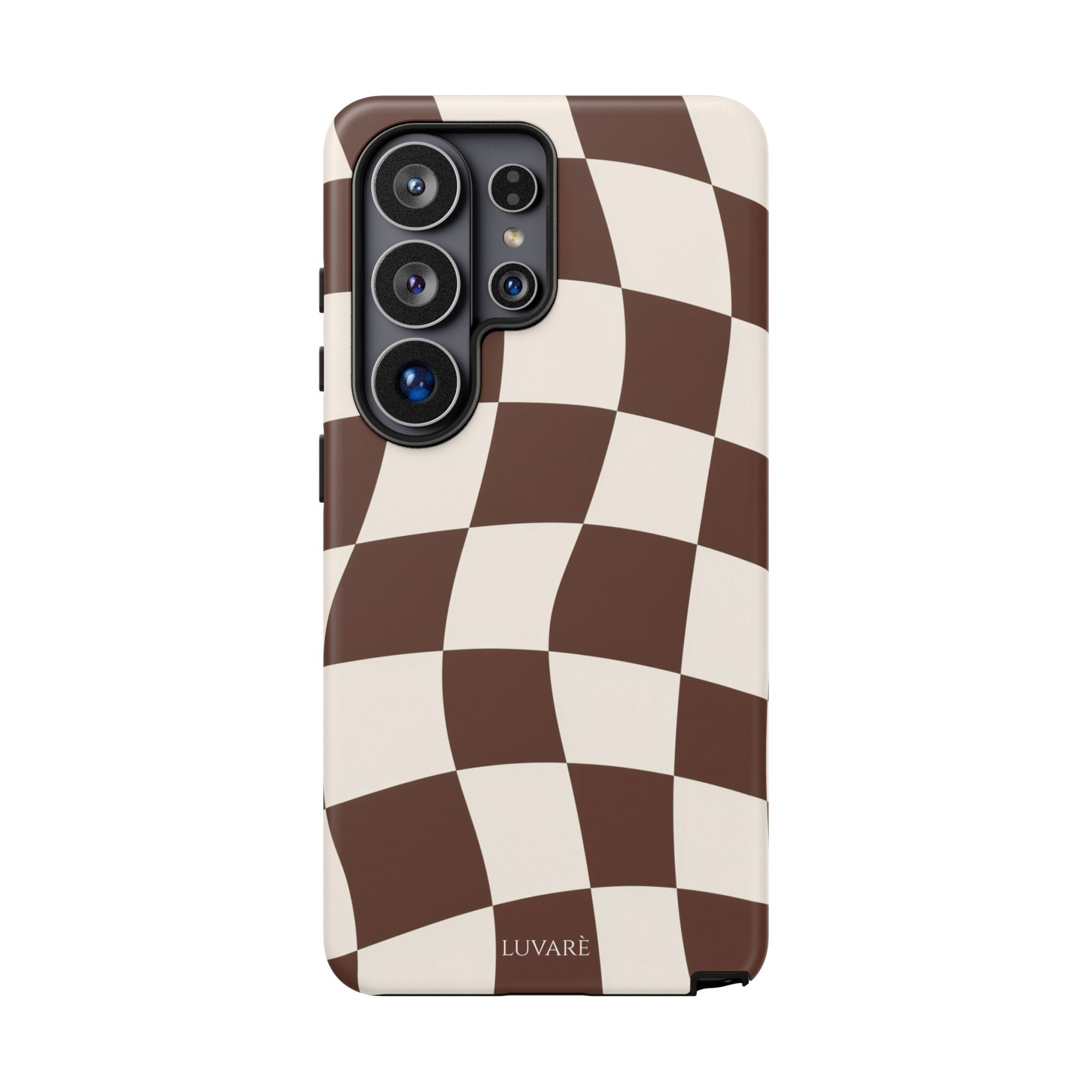 Brown Wavy Checkerboard Case