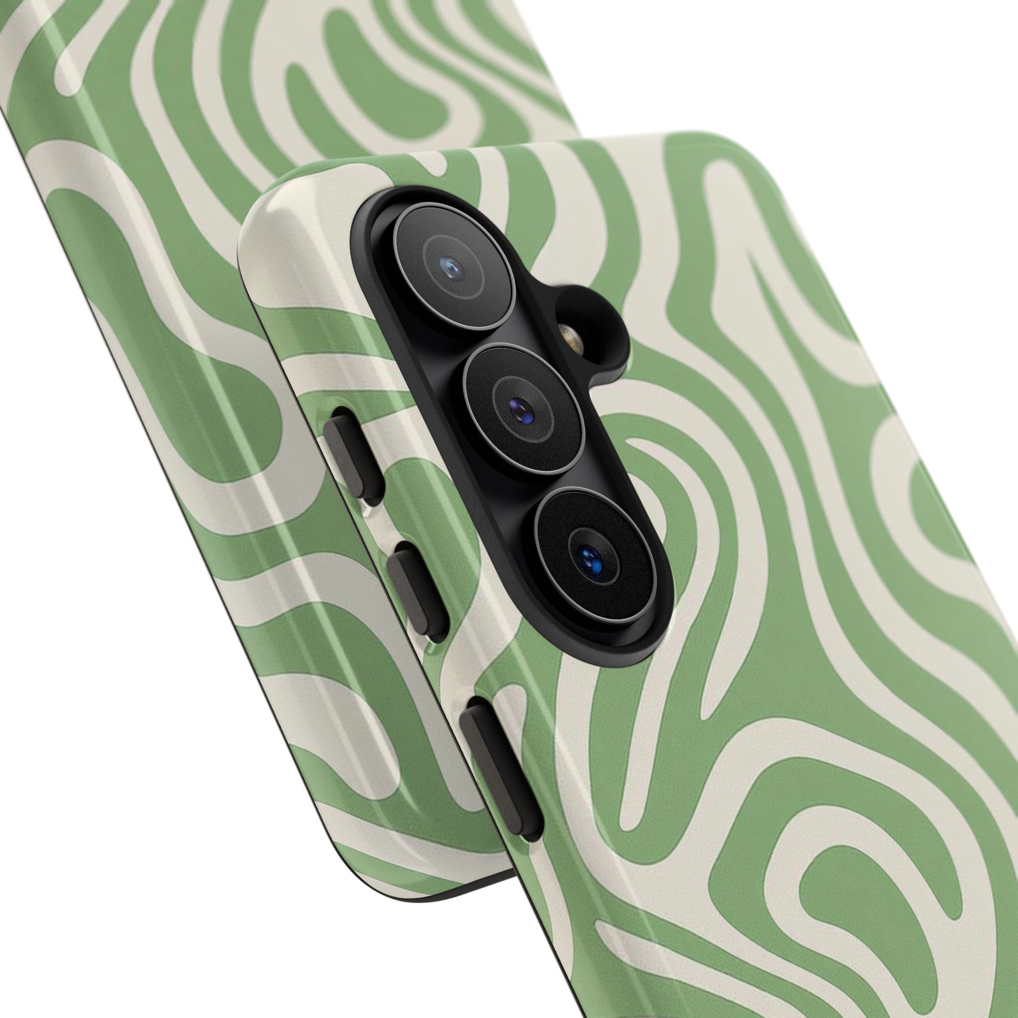 Abstract Green Swirl Phone Case