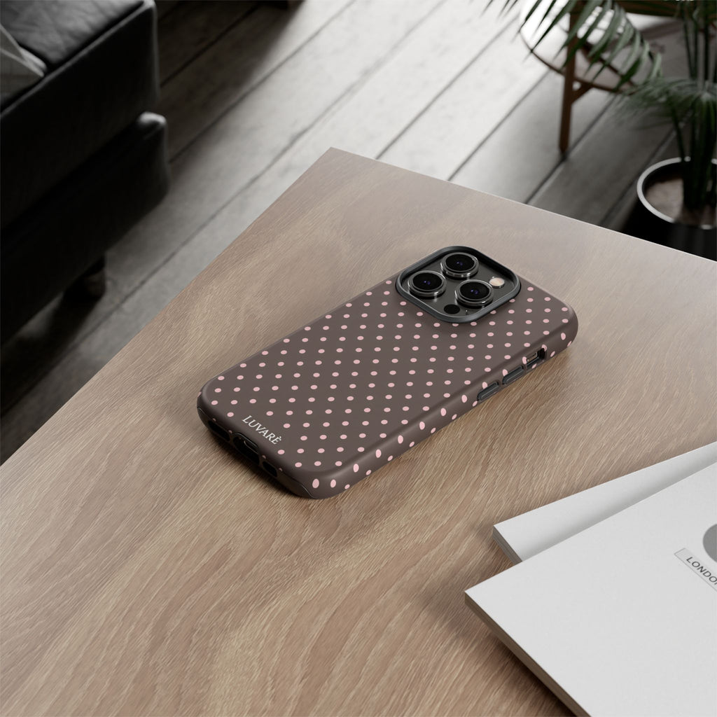 Brown Polka Dot Phone Case