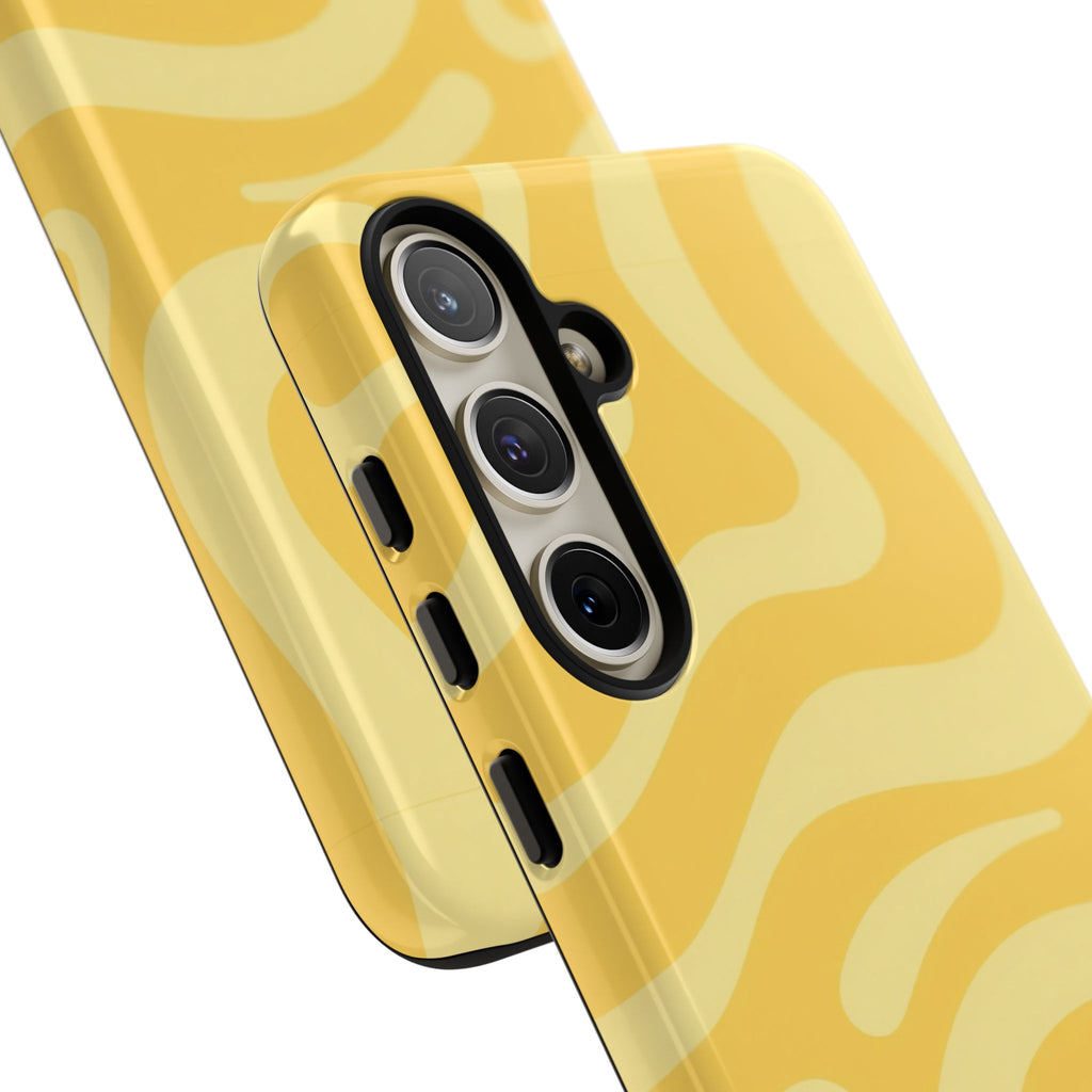 Yellow Retro Swirl Case