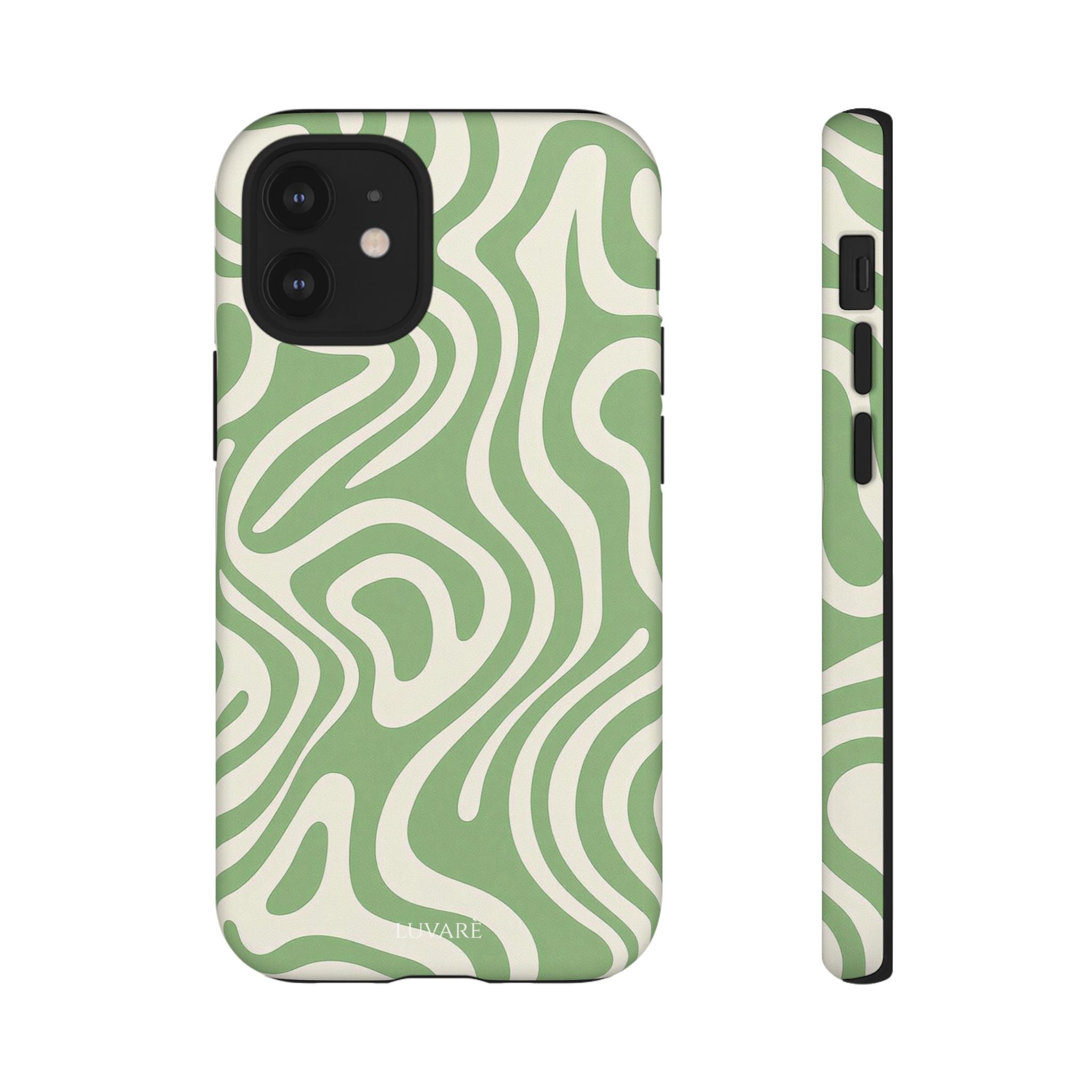 Abstract Green Swirl Phone Case