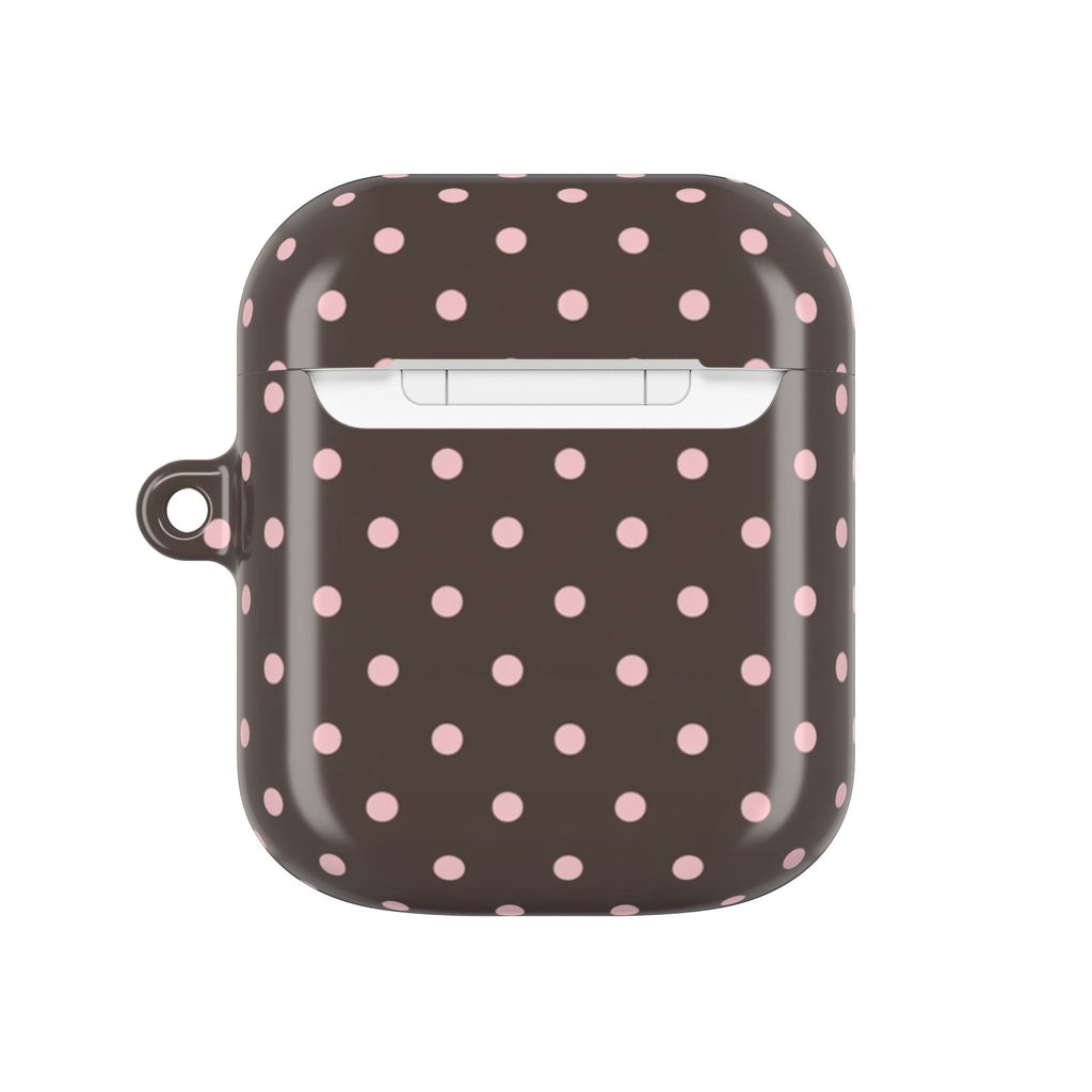 Brown Polka Dot AirPod Case