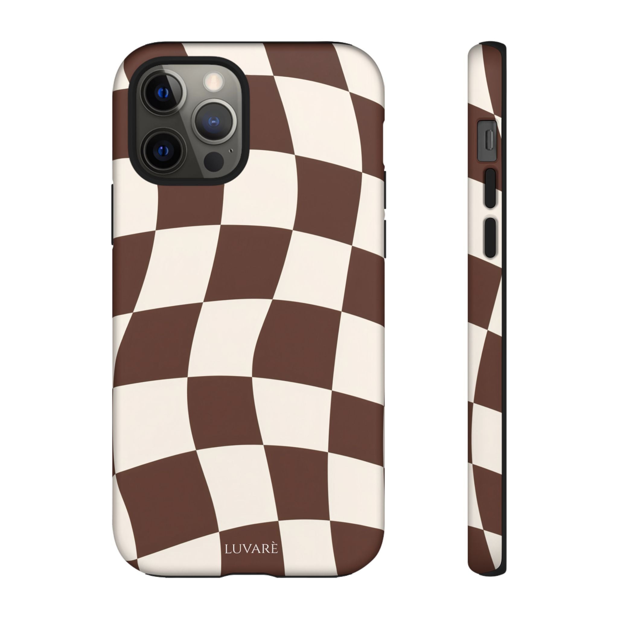 Brown Wavy Checkerboard Case