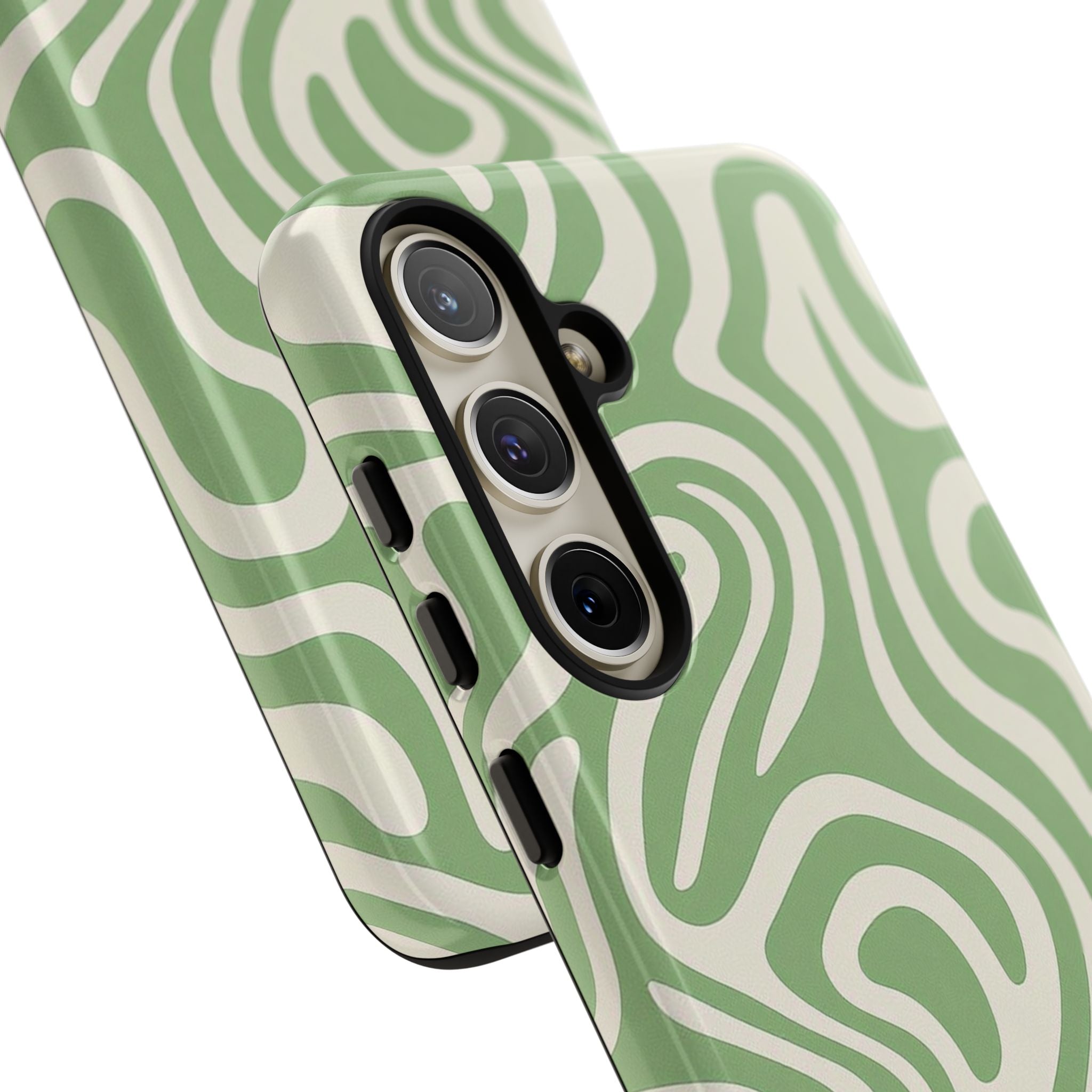 Abstract Green Swirl Phone Case