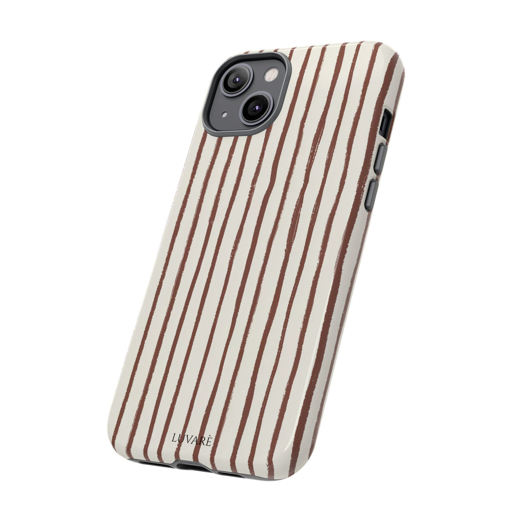 Brown Drawn Stripe Case