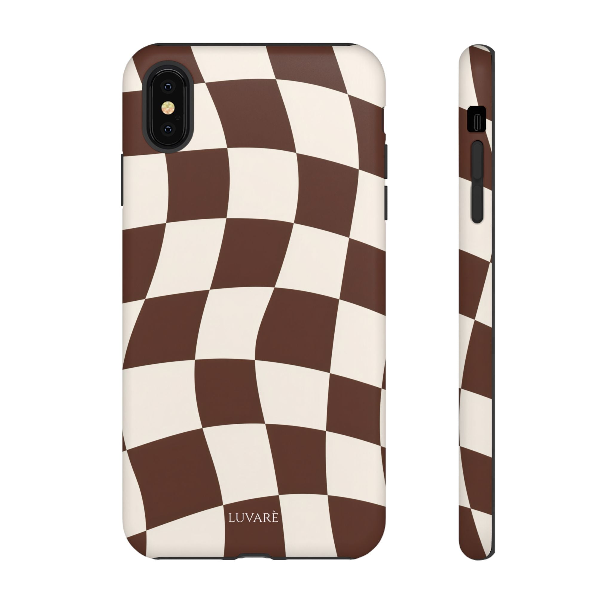 Brown Wavy Checkerboard Case