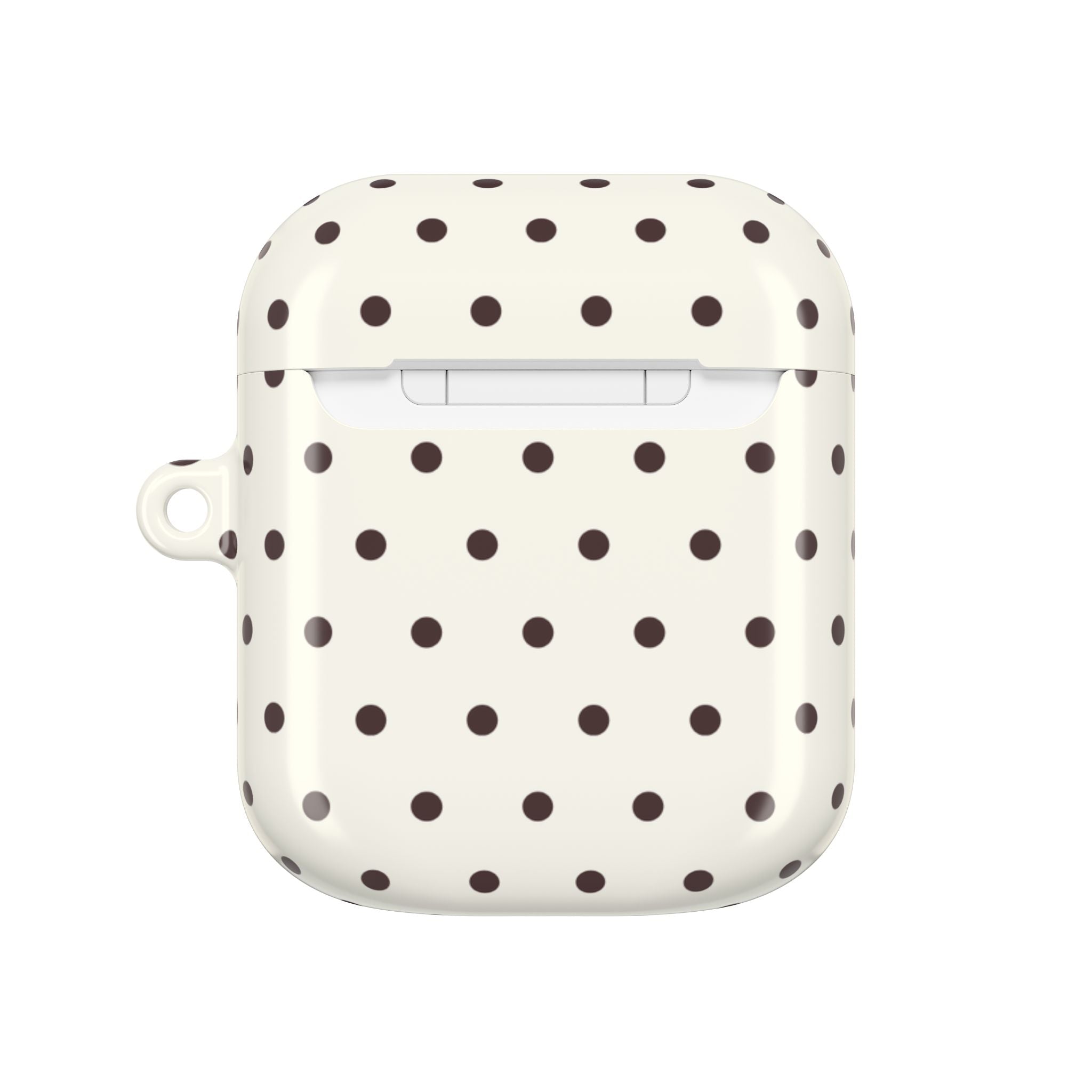 Cream Polka Dot AirPod Case