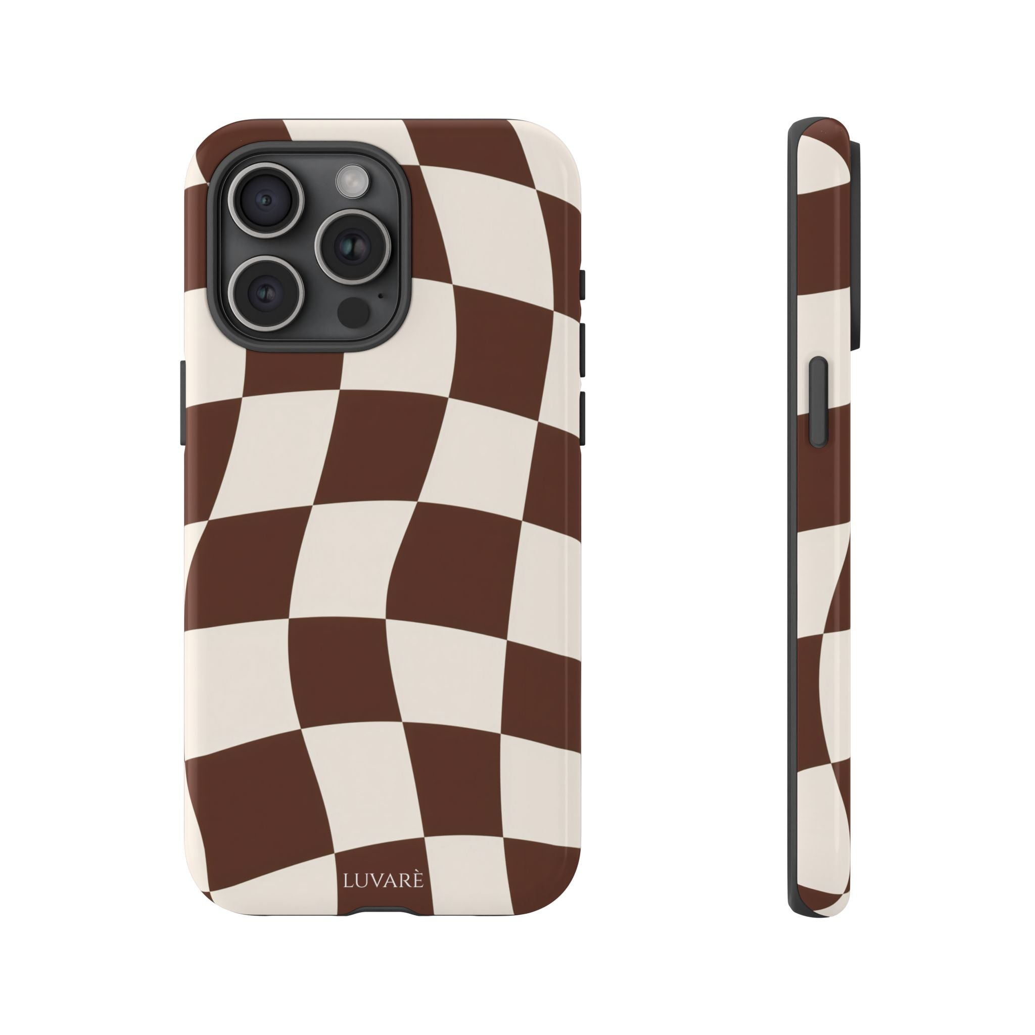 Brown Wavy Checkerboard Case